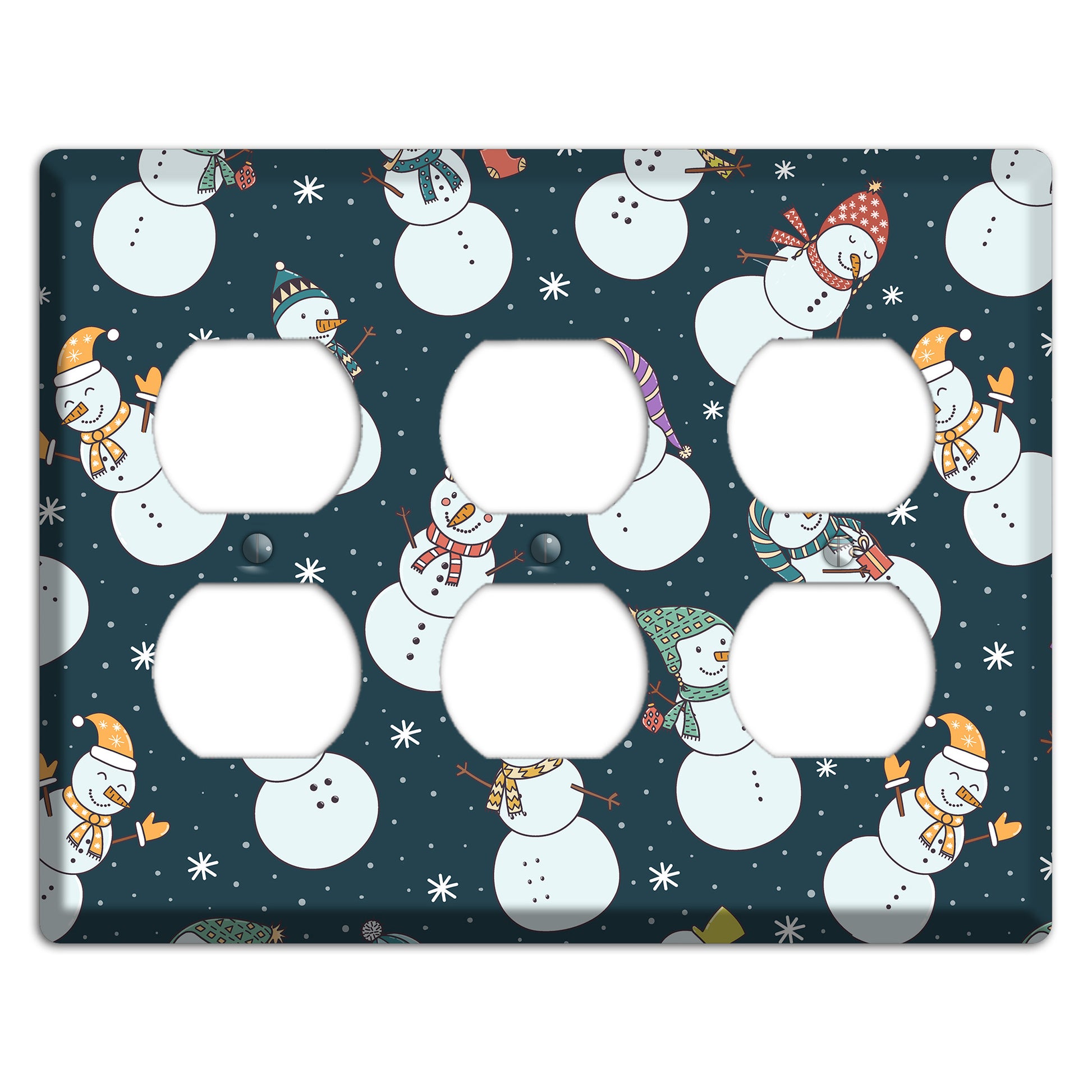 Snowman Celebration 3 Duplex Wallplate