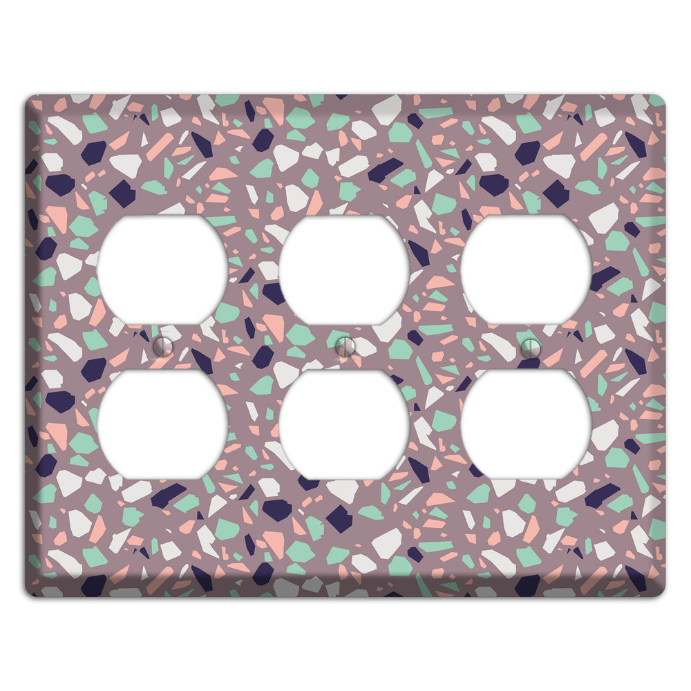 Lavender Shard 3 Duplex Wallplate