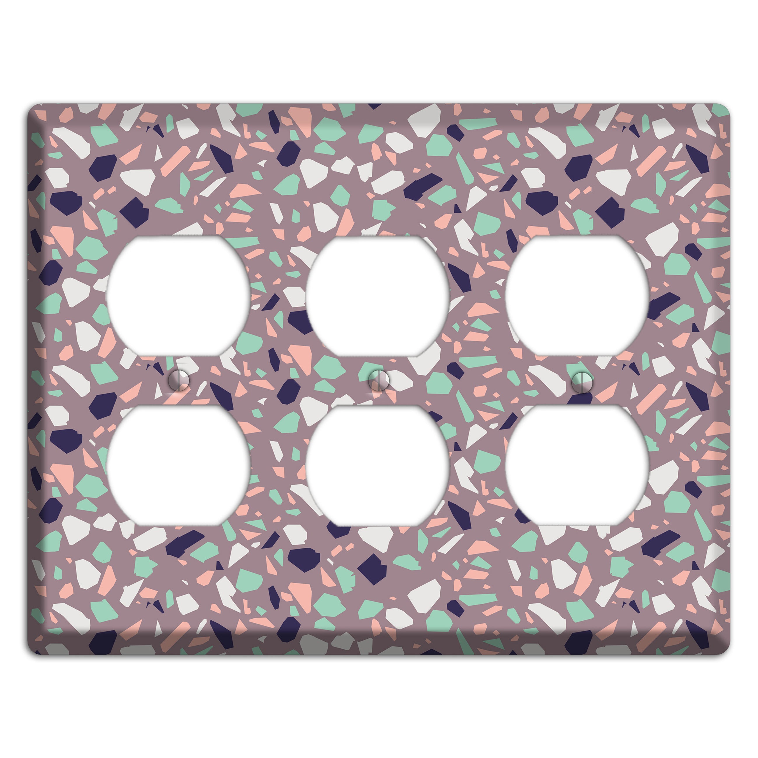 Lavender Shard 3 Duplex Wallplate