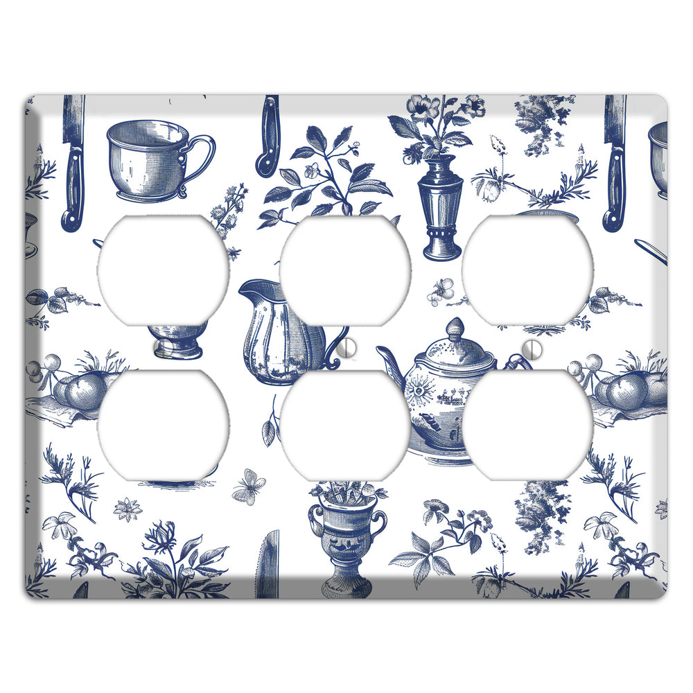Pantry & Petal 3 Duplex Wallplate