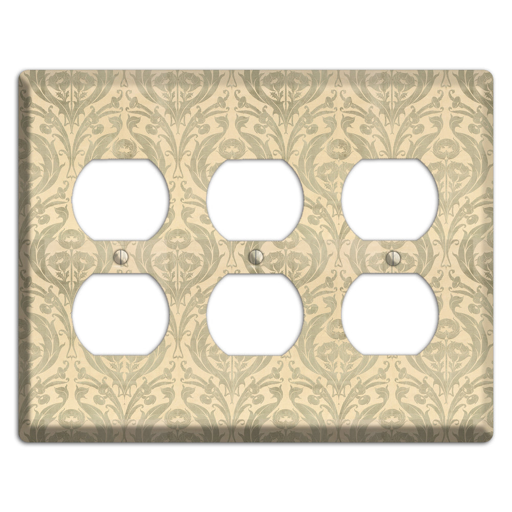 Whispered Thistle 3 Duplex Wallplate