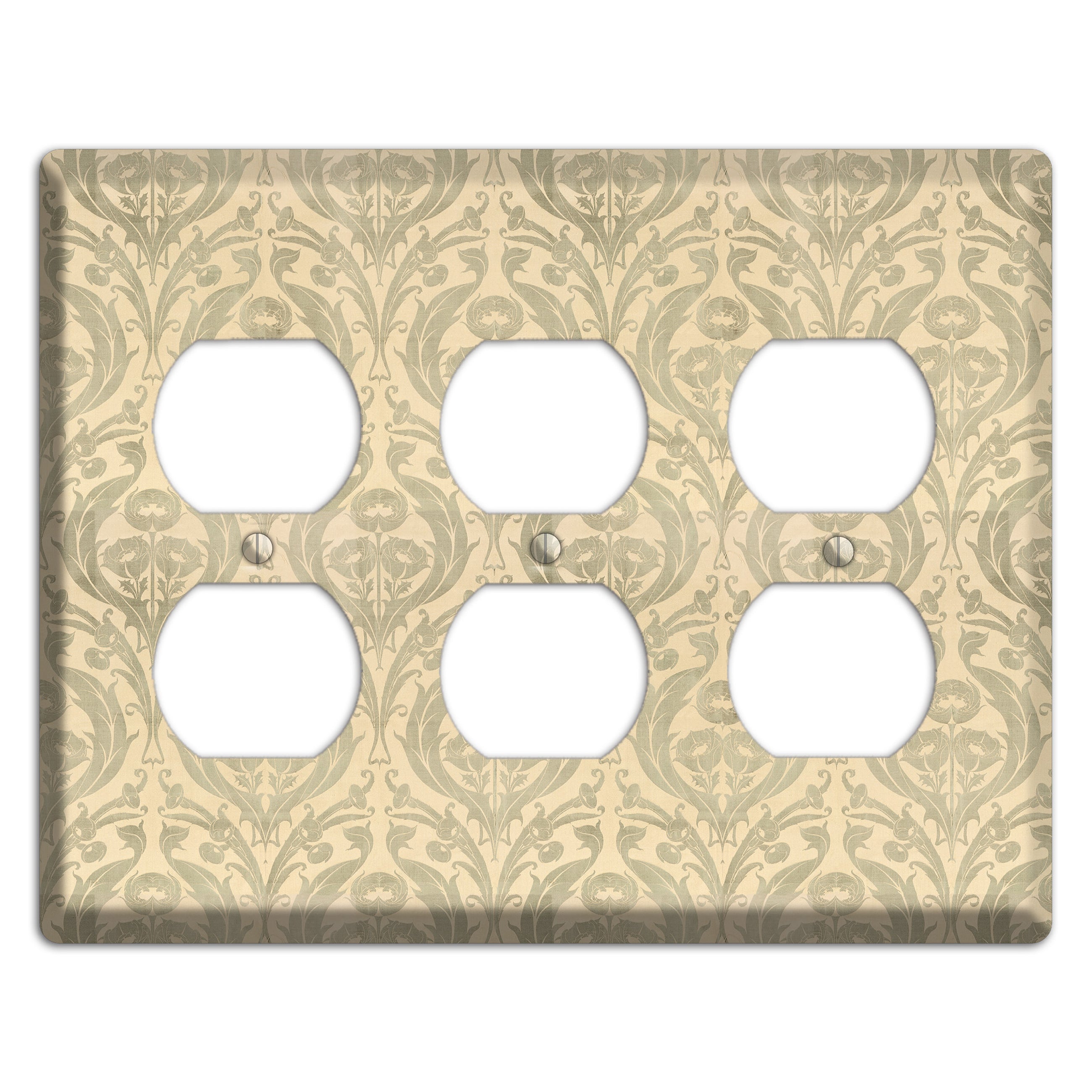 Whispered Thistle 3 Duplex Wallplate