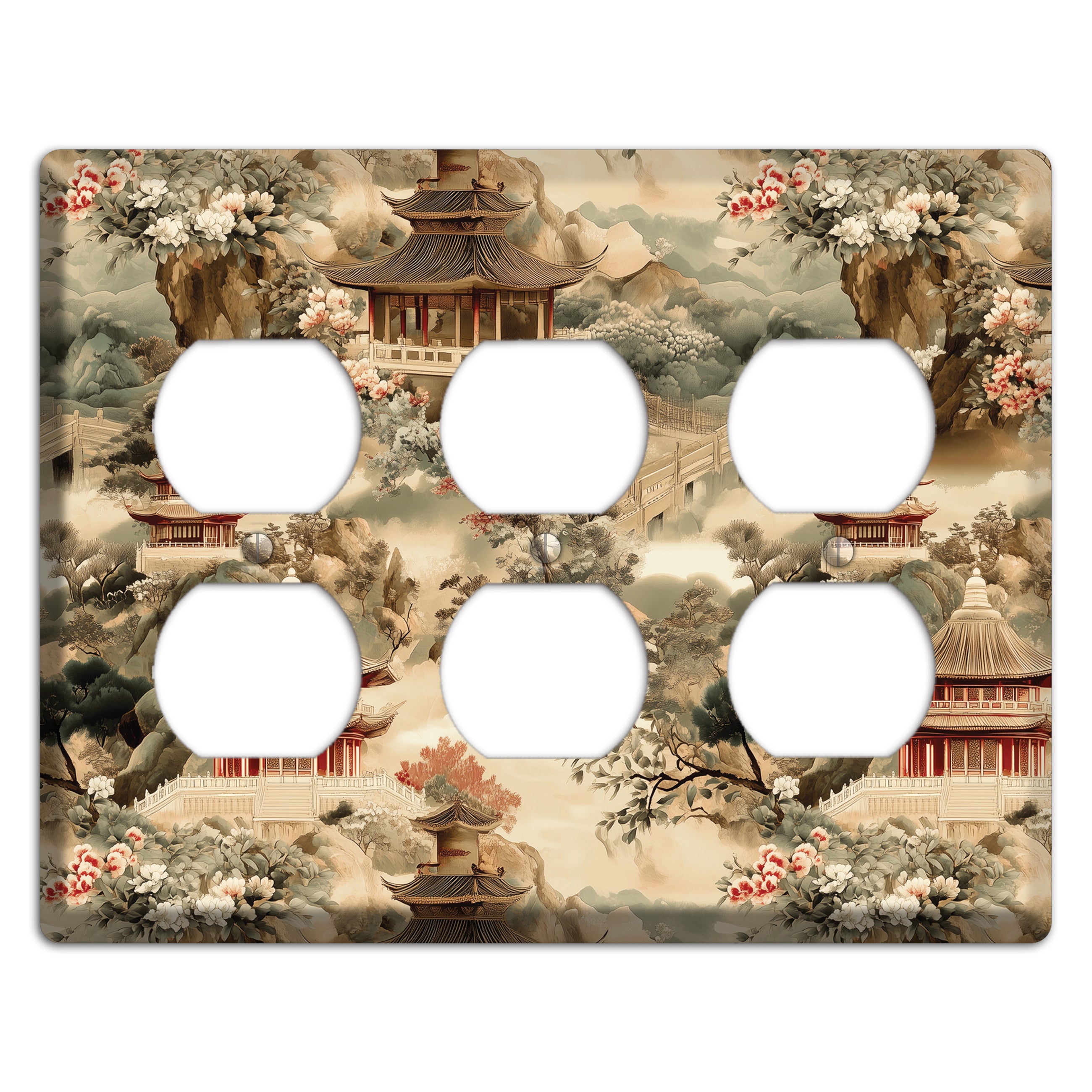 Jade Mountain Reverie 3 Duplex Wallplate