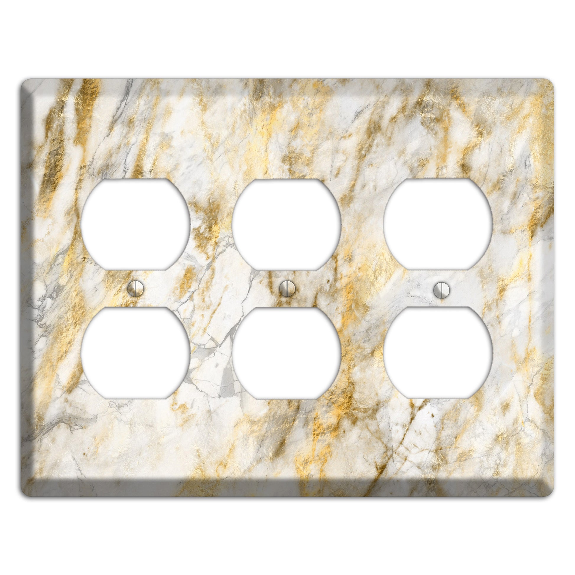 Marigold Marble 3 Duplex Wallplate