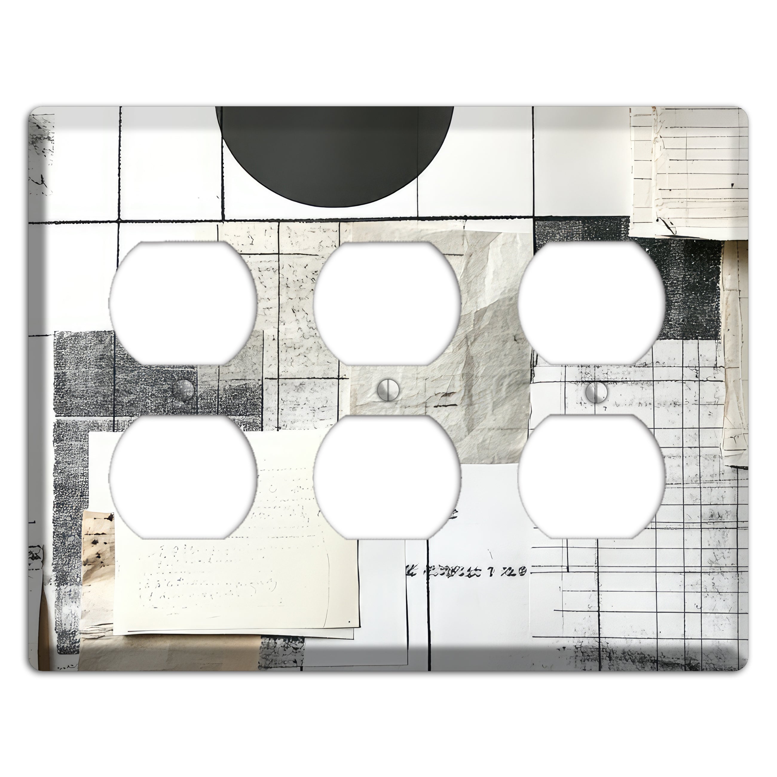 Paper & Memory 3 Duplex Wallplate