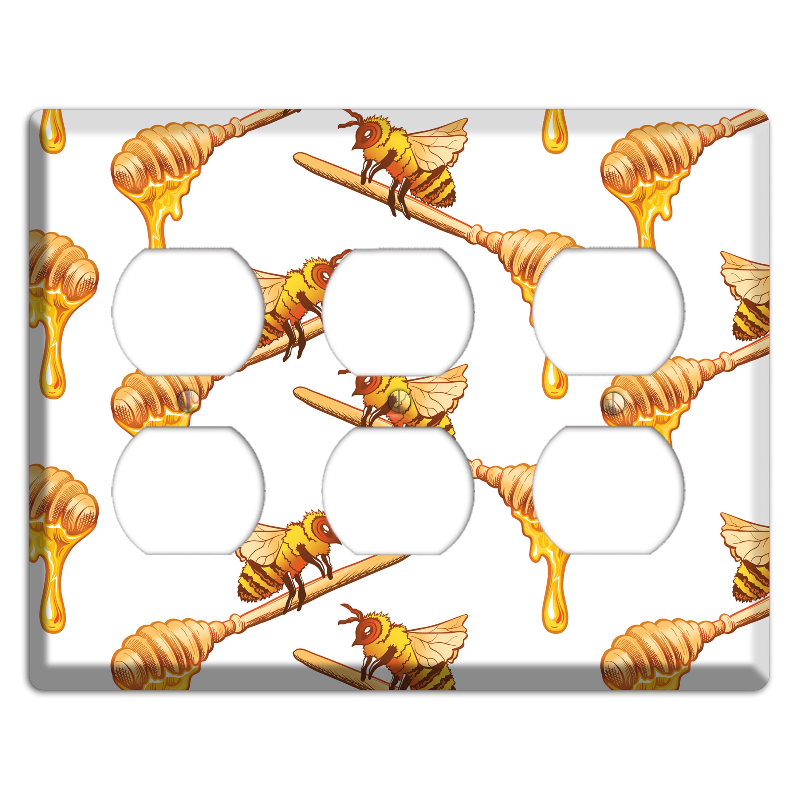 Honey Dipper Scatter 3 Duplex Wallplate