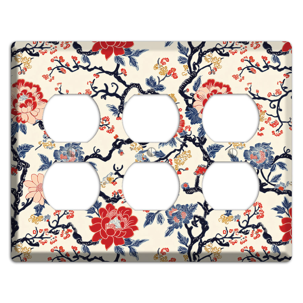Crimson Branch Reverie 3 Duplex Wallplate