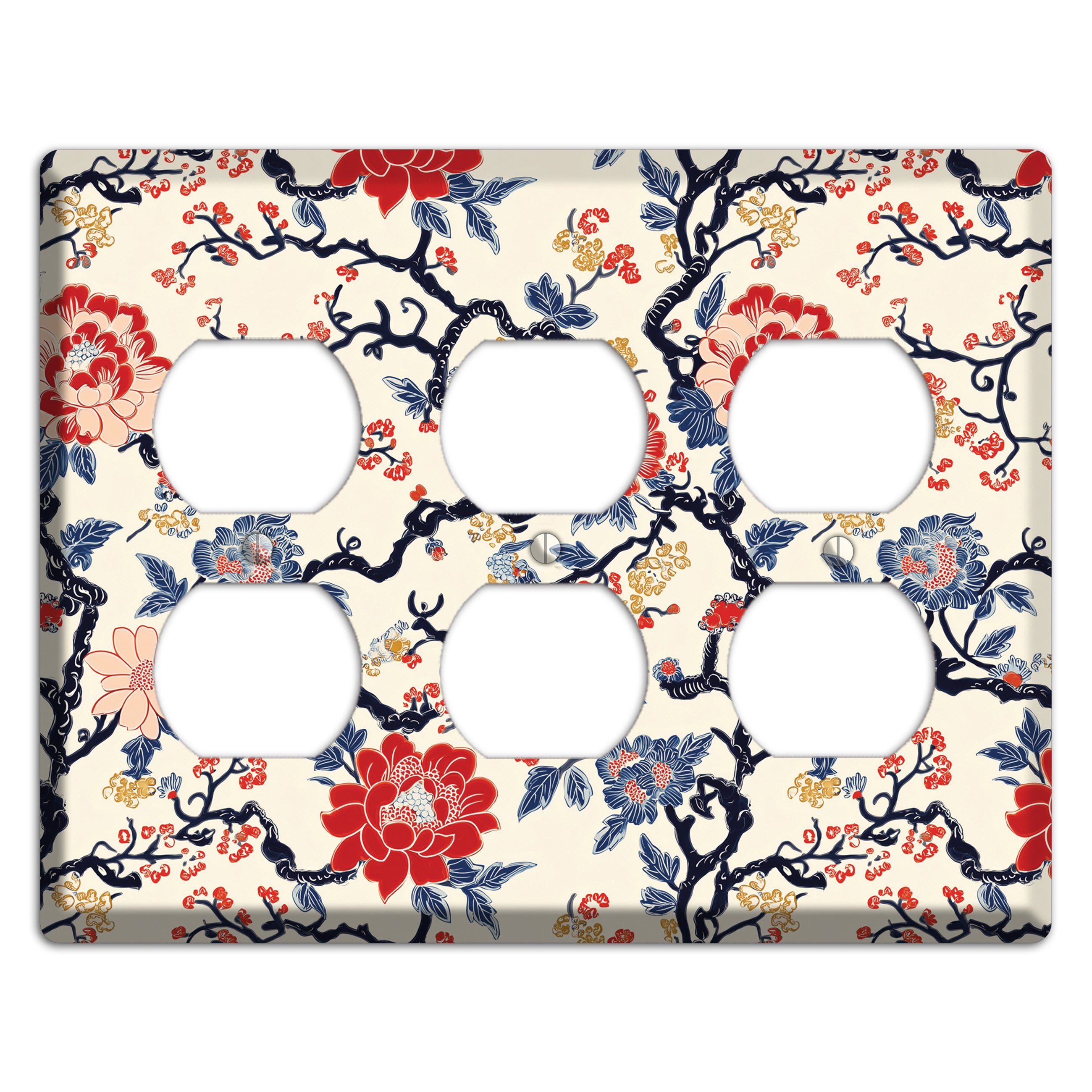 Crimson Branch Reverie 3 Duplex Wallplate