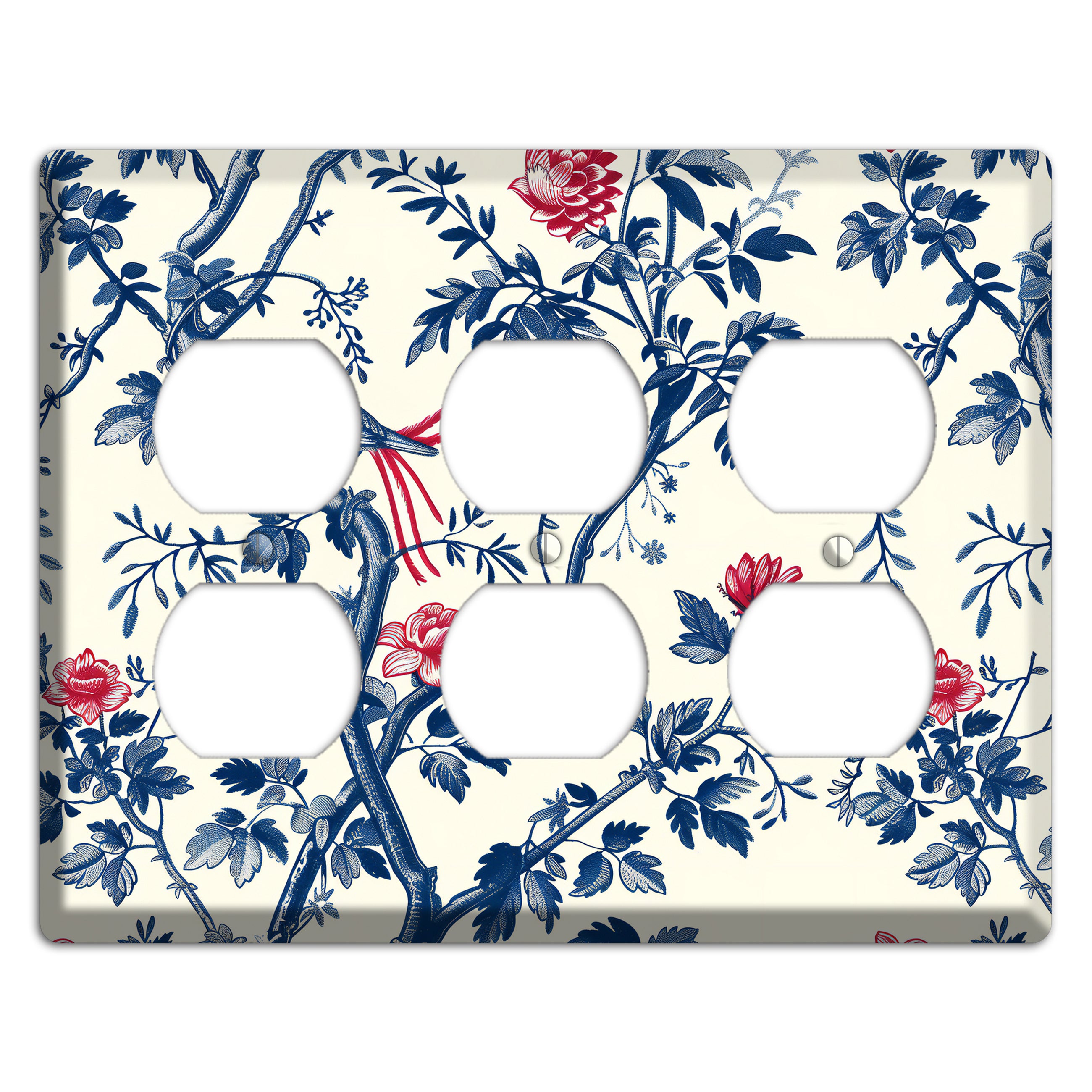 Crimson Wing Reverie 3 Duplex Wallplate