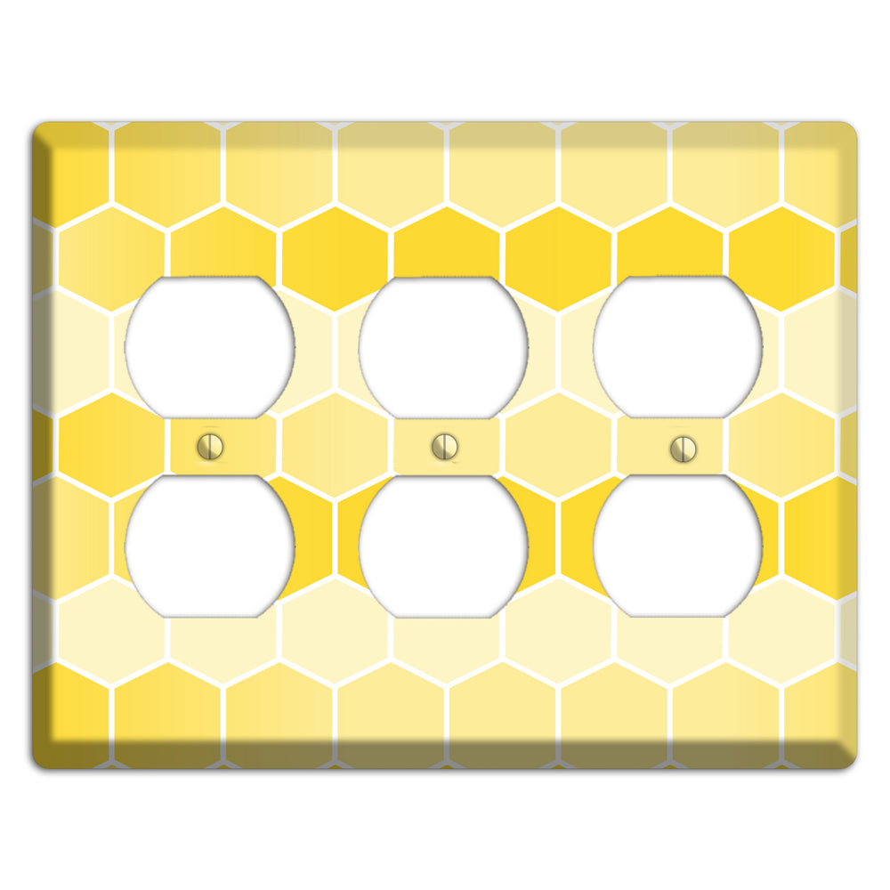 Golden Comb Drift 3 Duplex Wallplate
