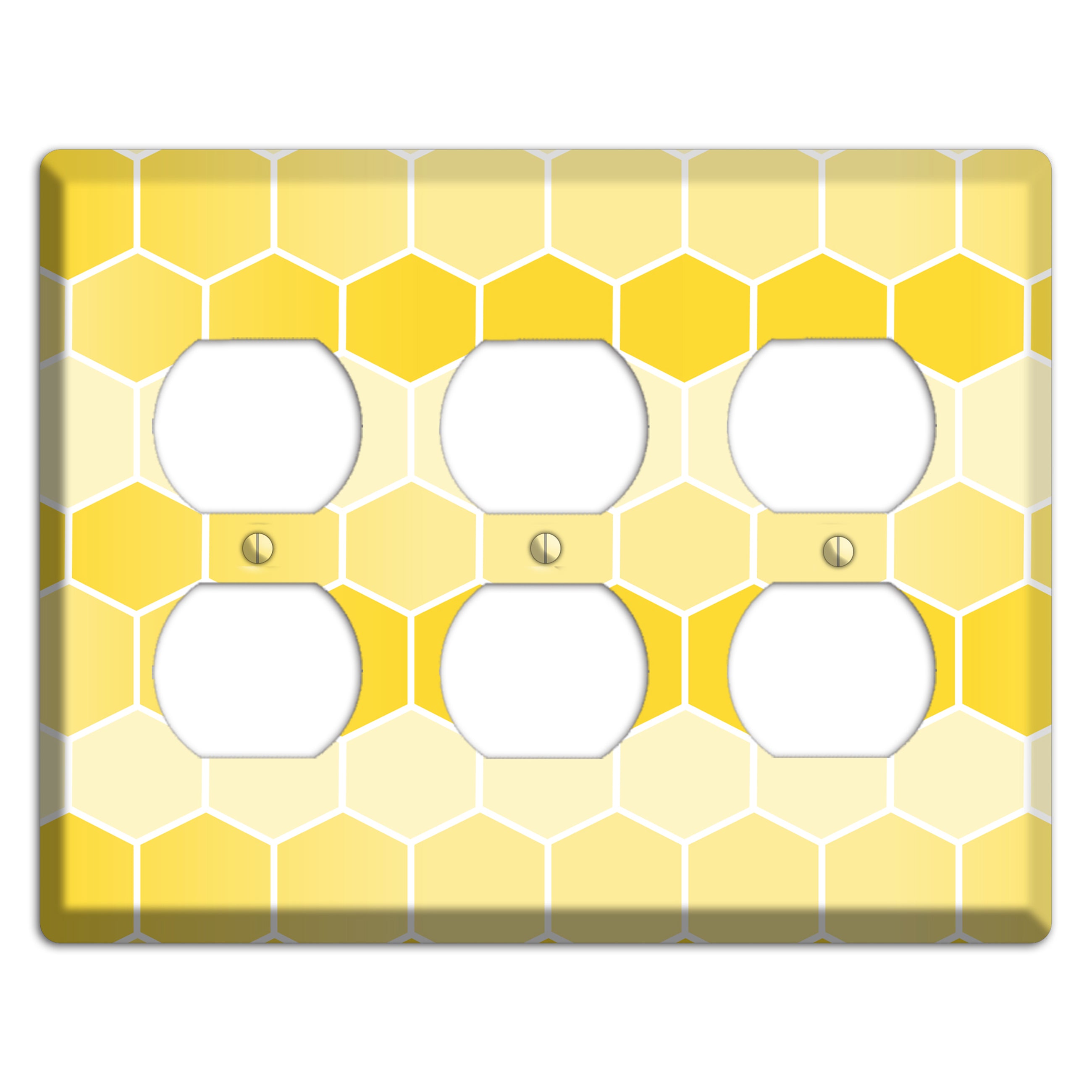 Golden Comb Drift 3 Duplex Wallplate