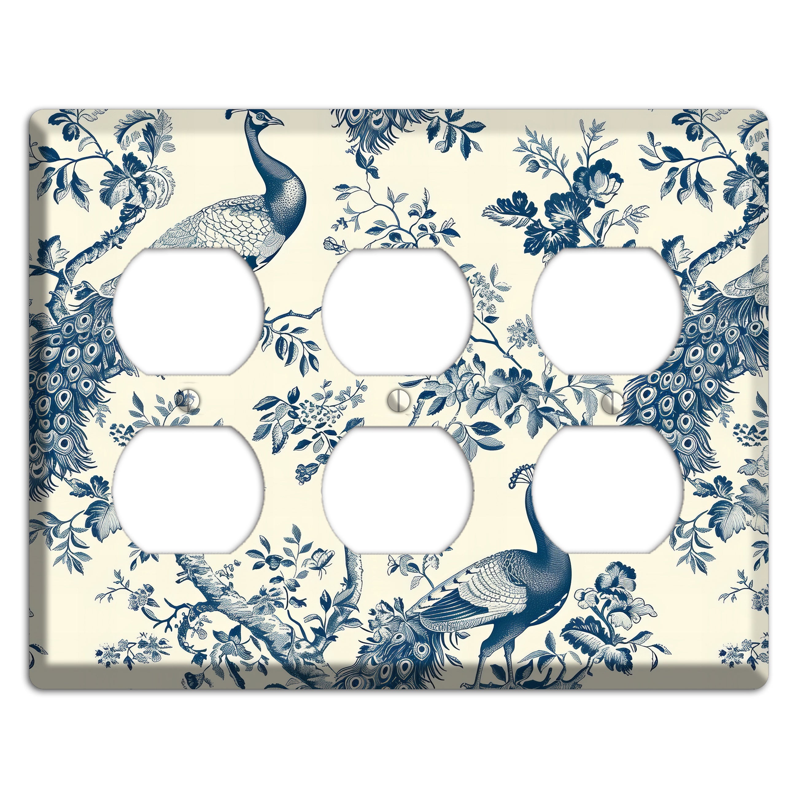 Peacock Court 3 Duplex Wallplate