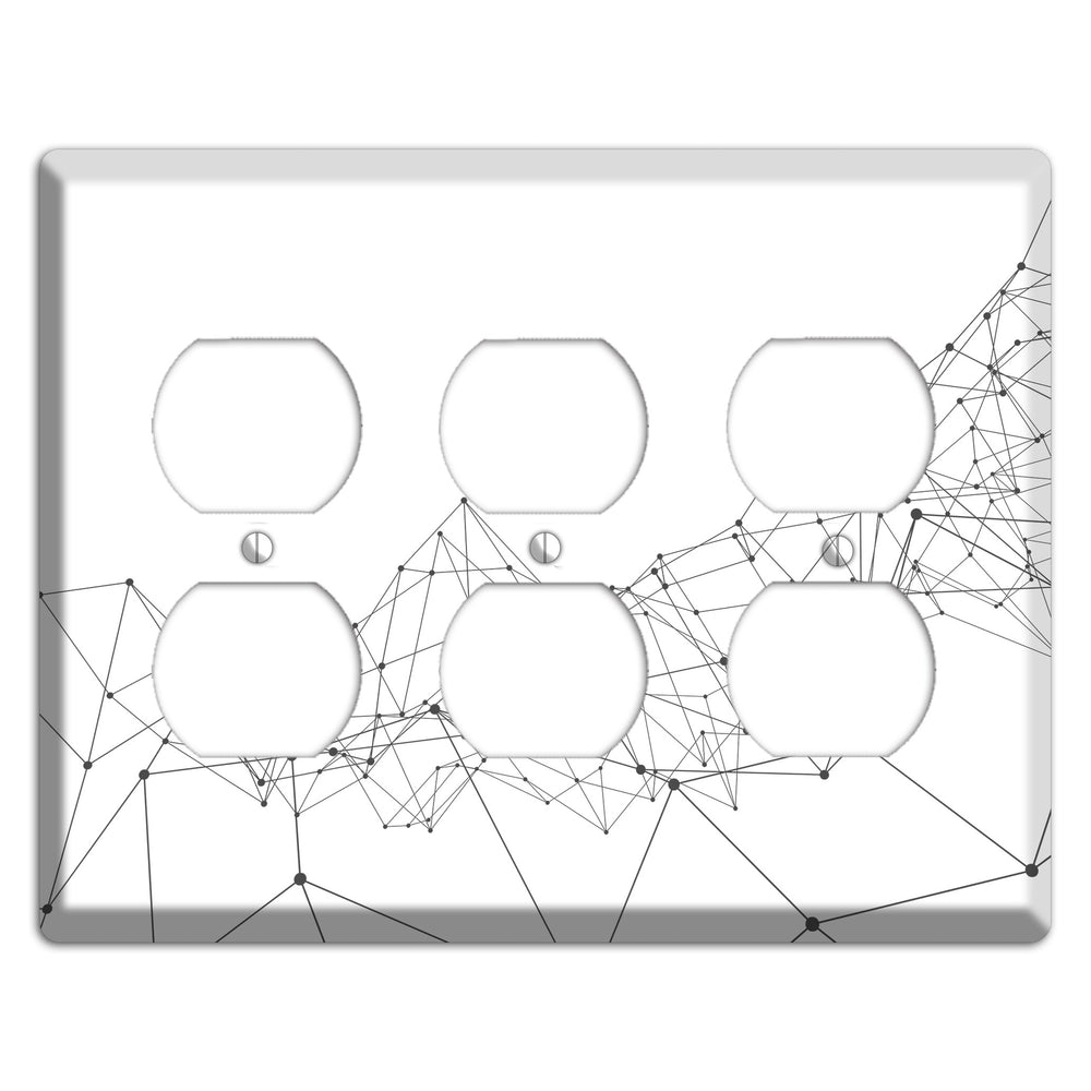 Fractured Cartography 3 Duplex Wallplate
