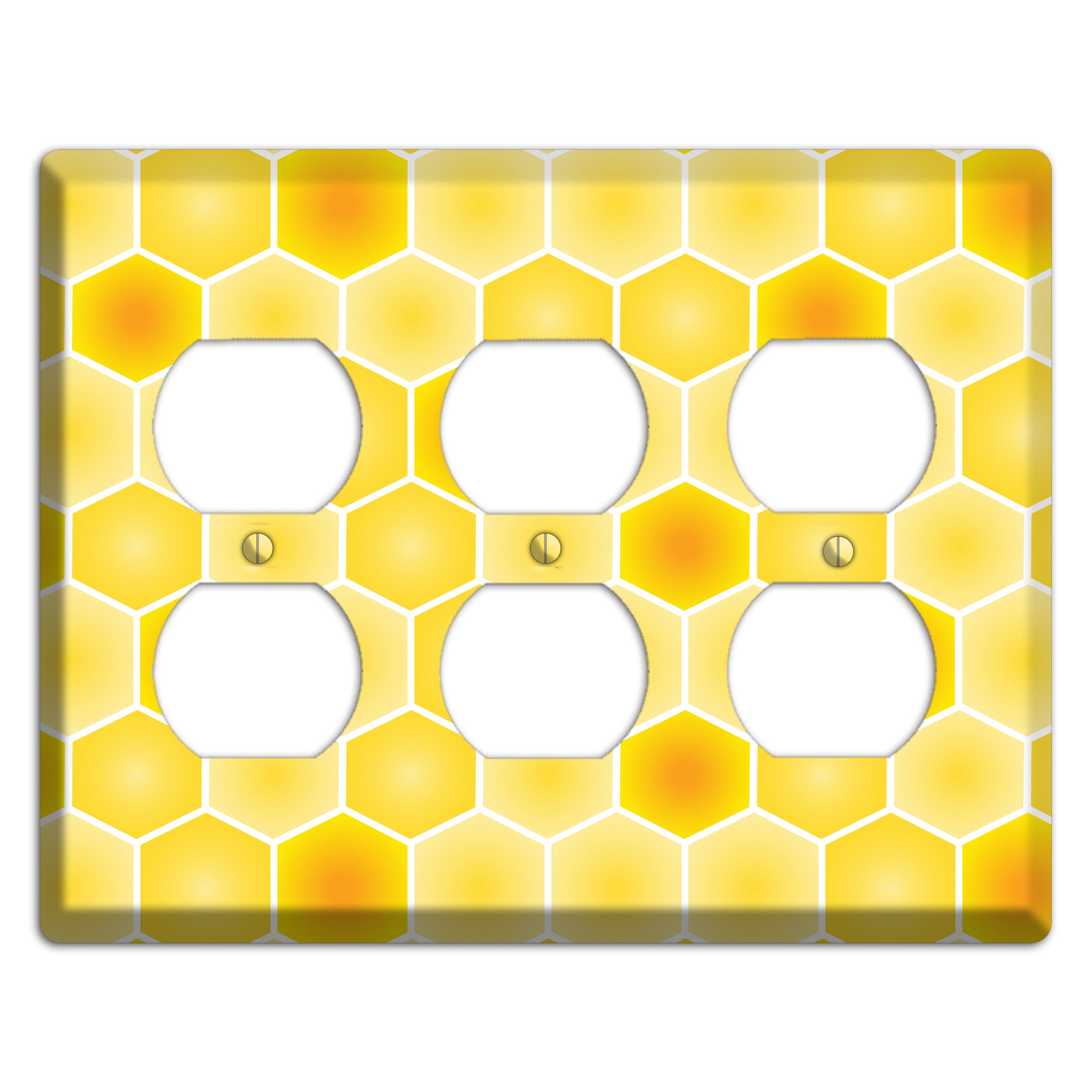 Liquid Gold Lattice 3 Duplex Wallplate