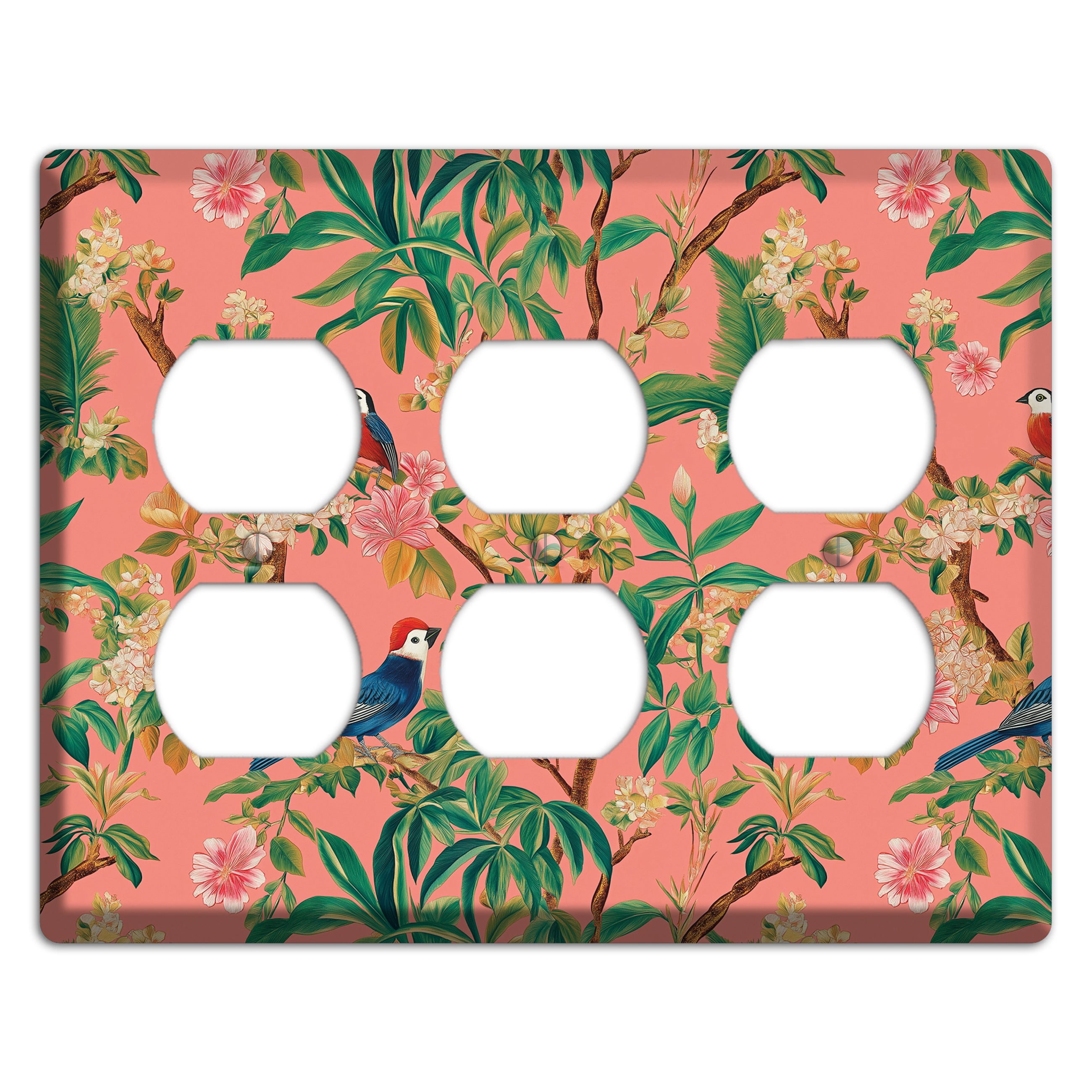 Coral Garden Reverie 3 Duplex Wallplate