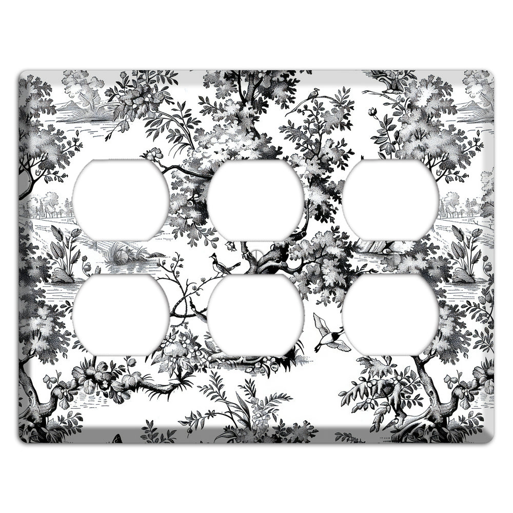 Pastoral Ink Reverie 3 Duplex Wallplate