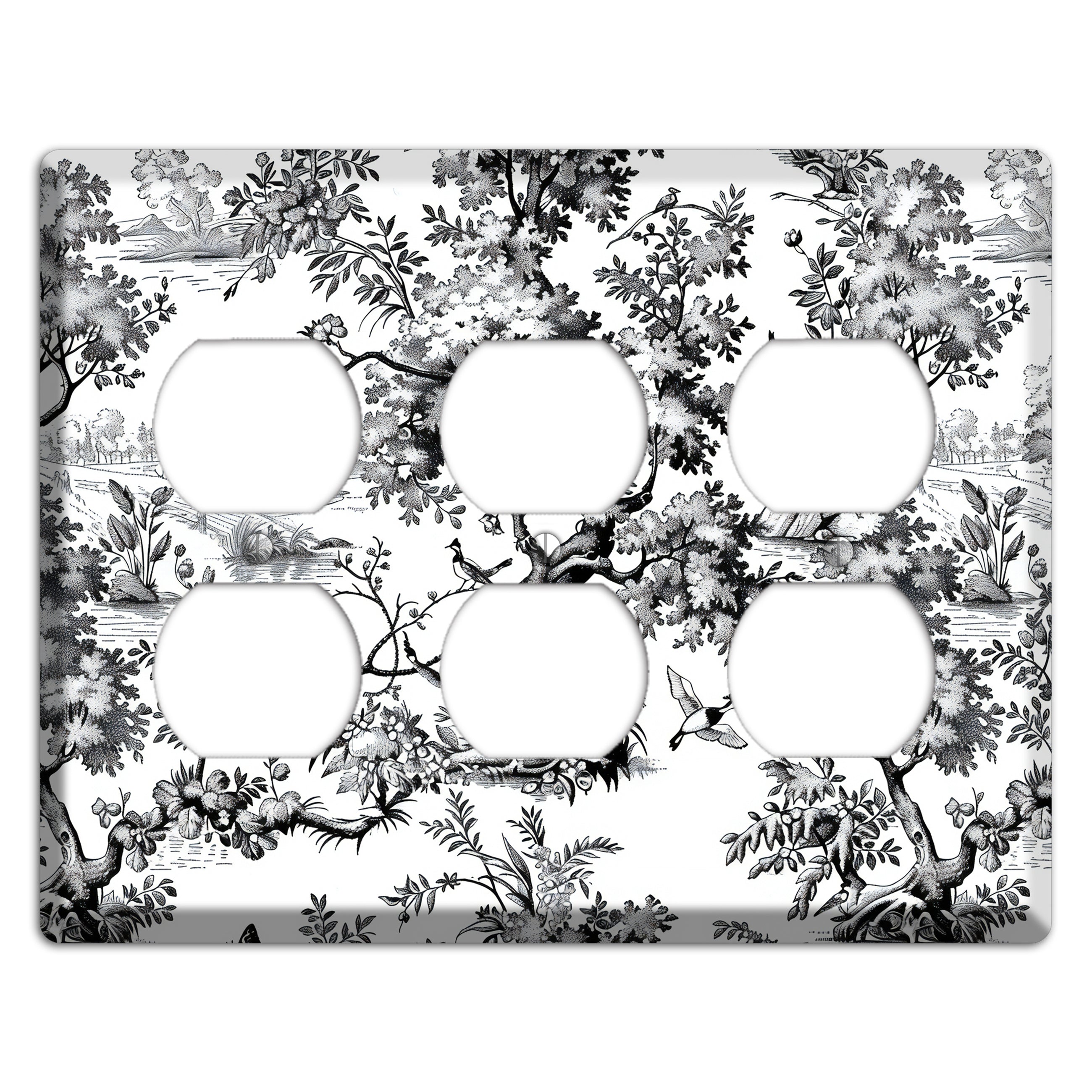 Pastoral Ink Reverie 3 Duplex Wallplate