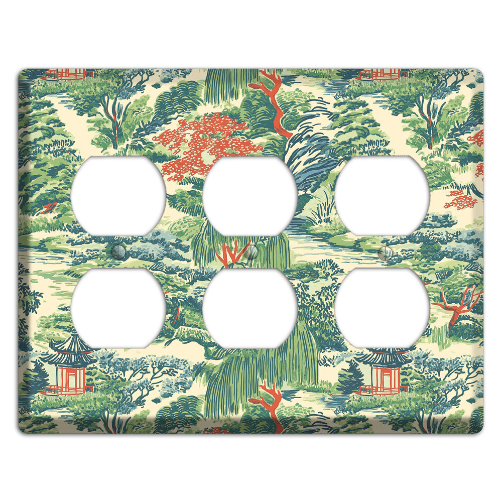 Pavilion & Willow 3 Duplex Wallplate