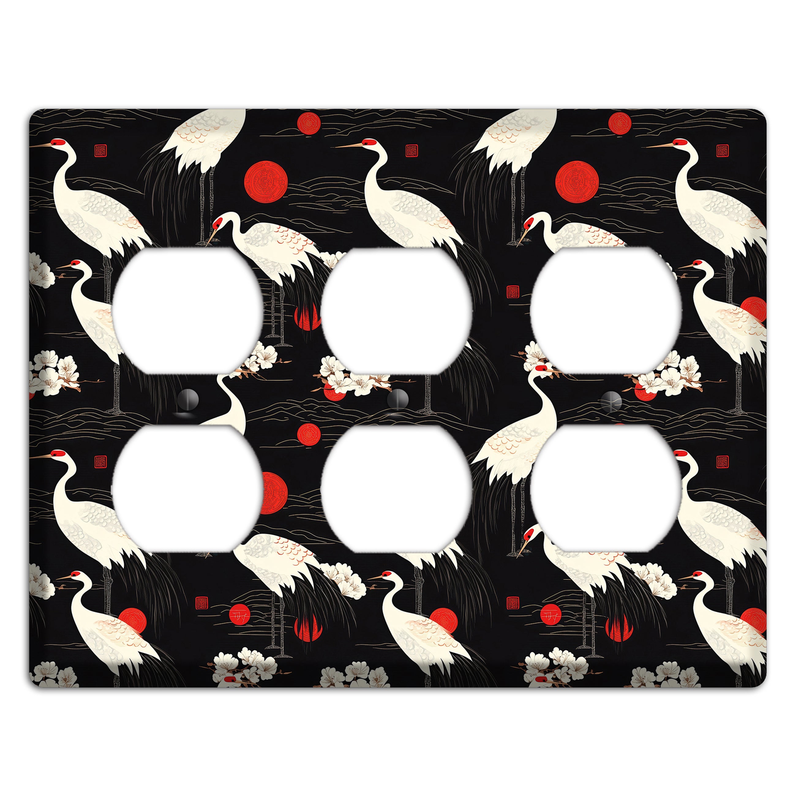Obsidian Sun Vigil 3 Duplex Wallplate
