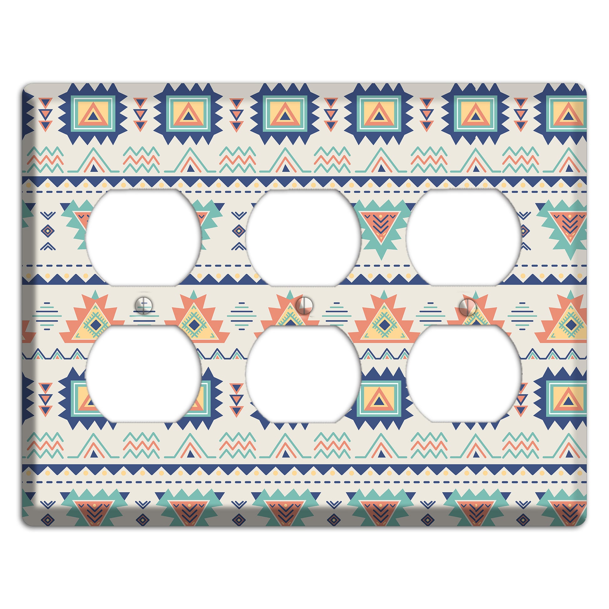 Desert Geometry 3 Duplex Wallplate