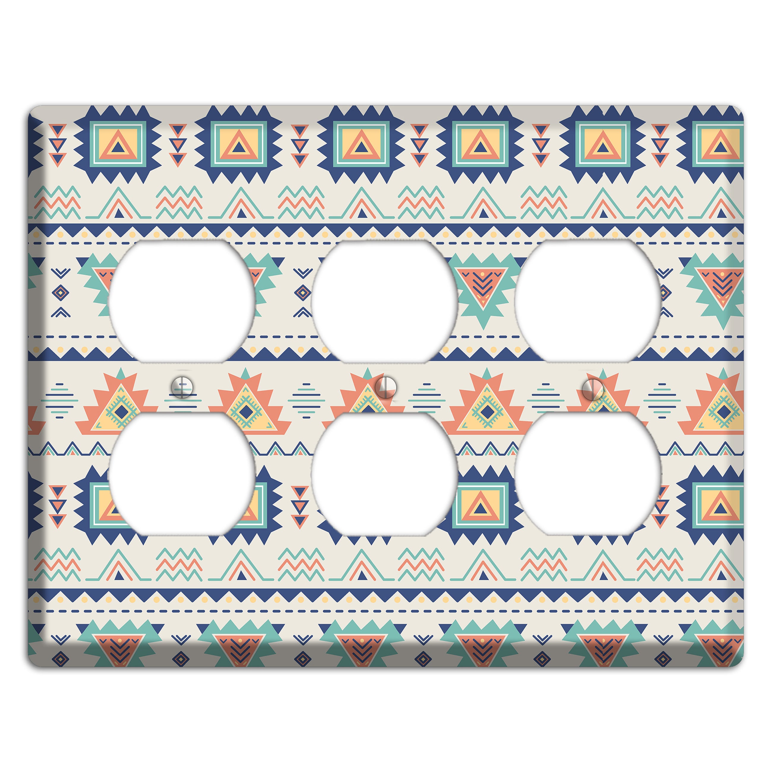 Desert Geometry 3 Duplex Wallplate