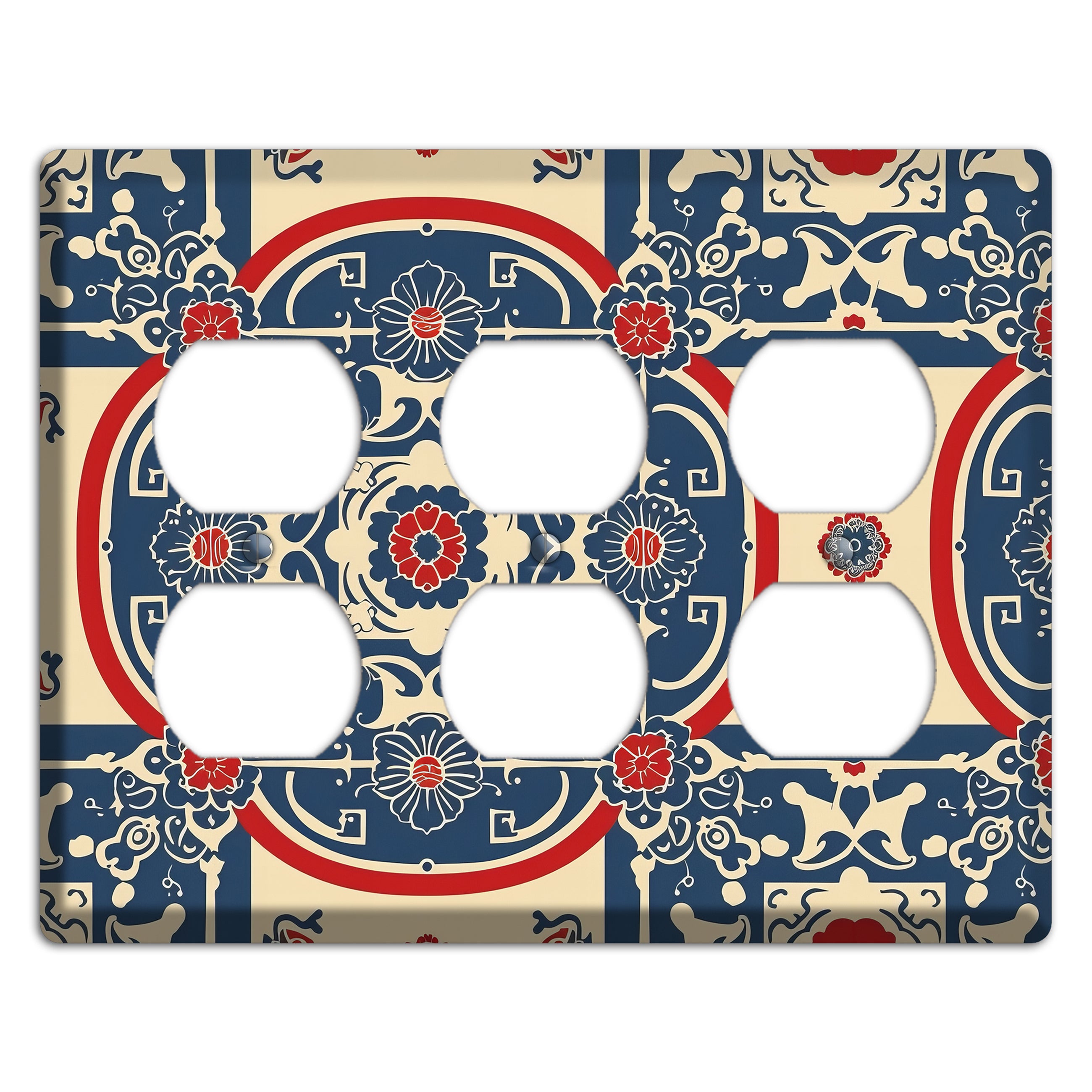 Imperial Medallion Court 3 Duplex Wallplate