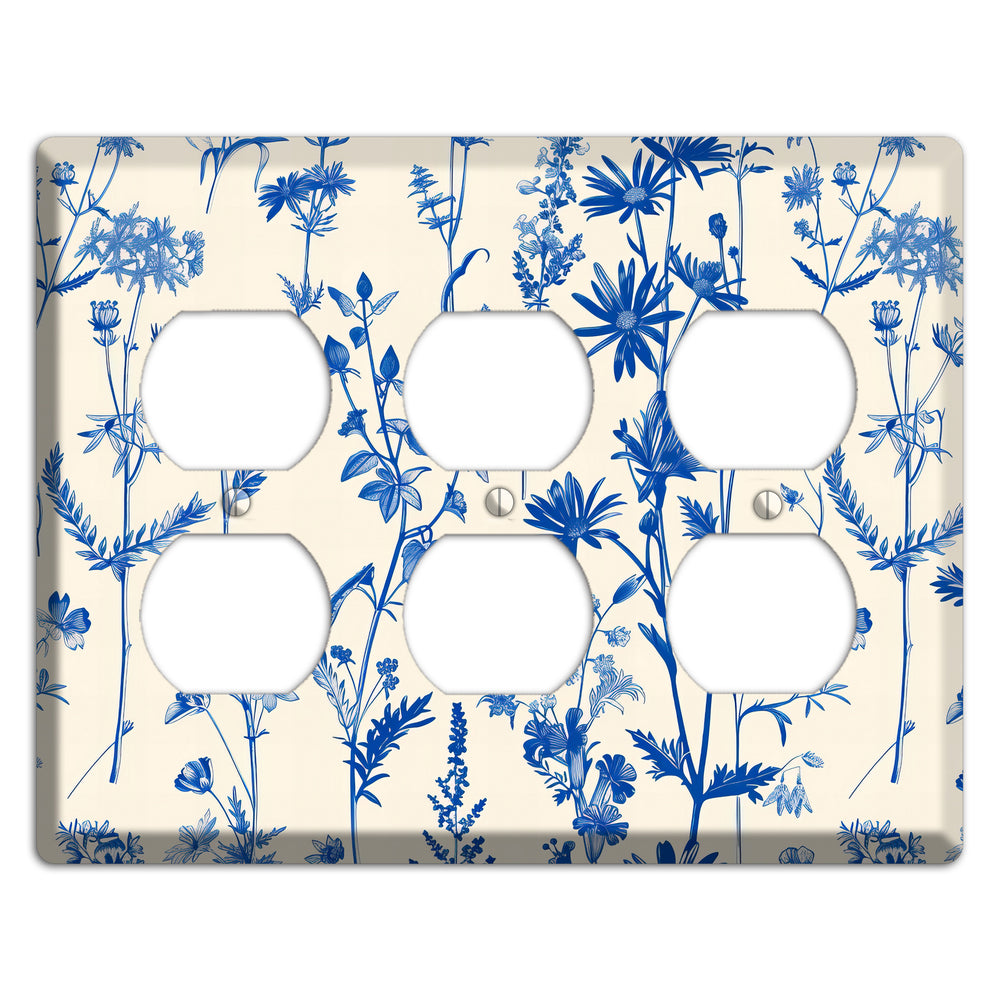 Meadow in Ink 3 Duplex Wallplate