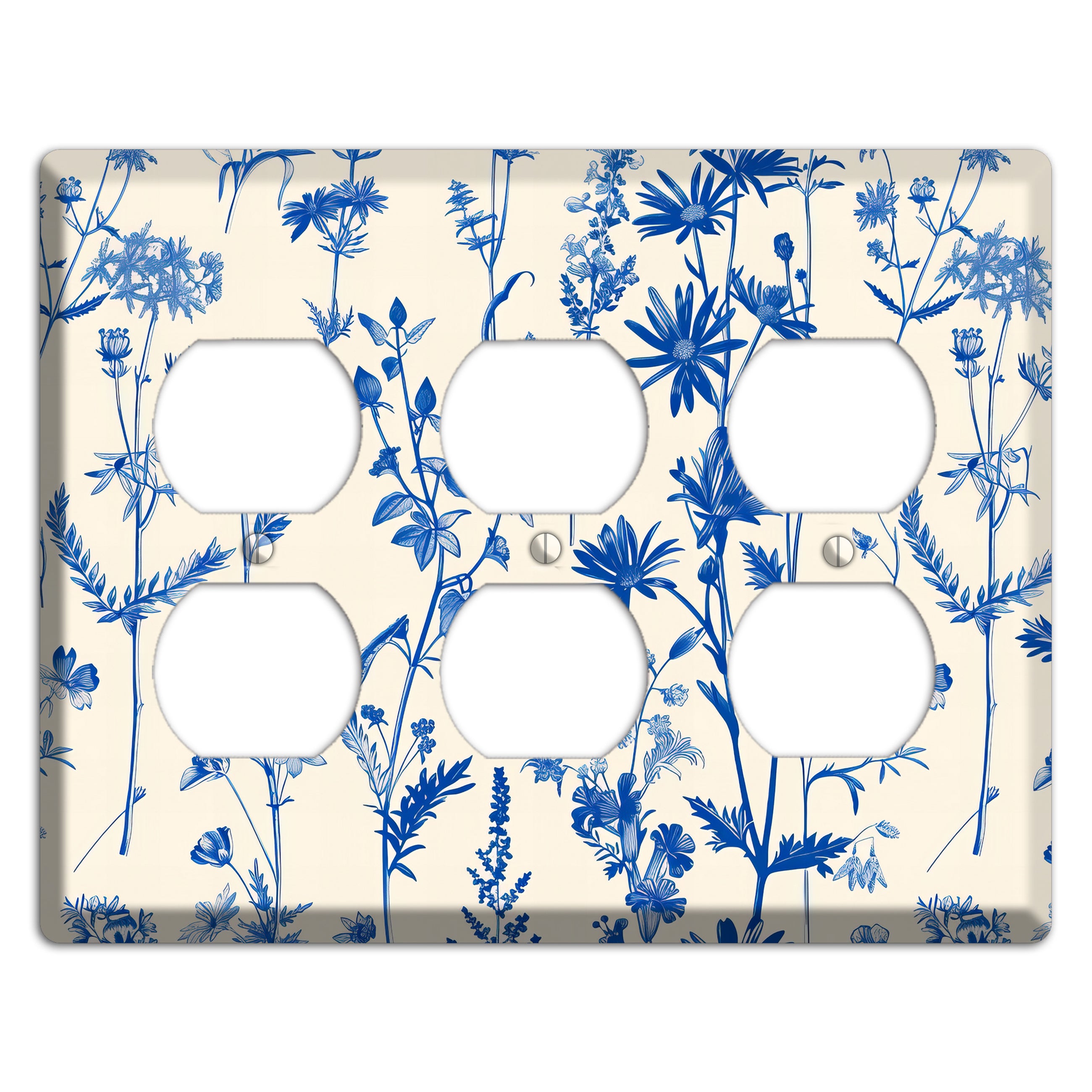 Meadow in Ink 3 Duplex Wallplate