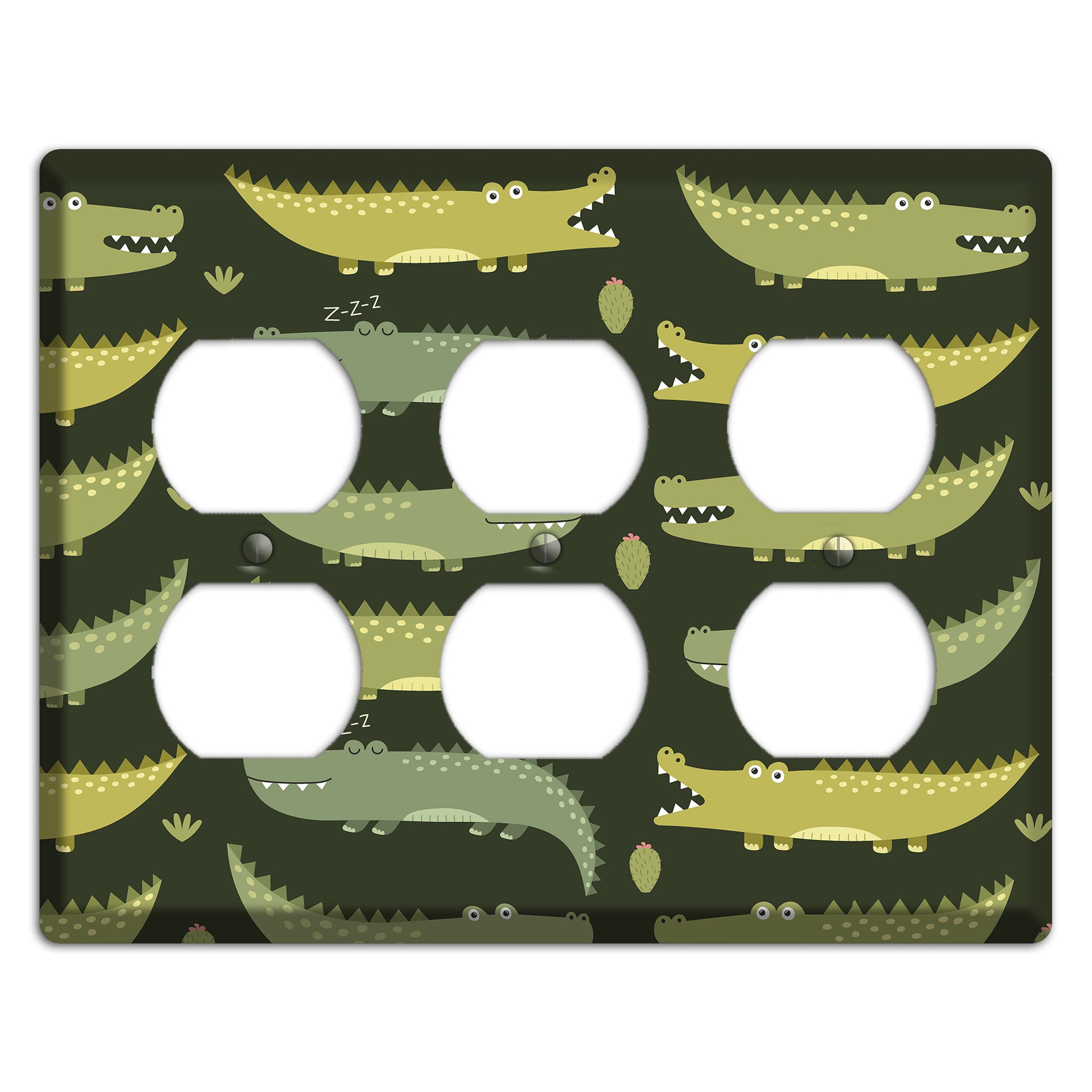 Sleepy Croc Parade 3 Duplex Wallplate