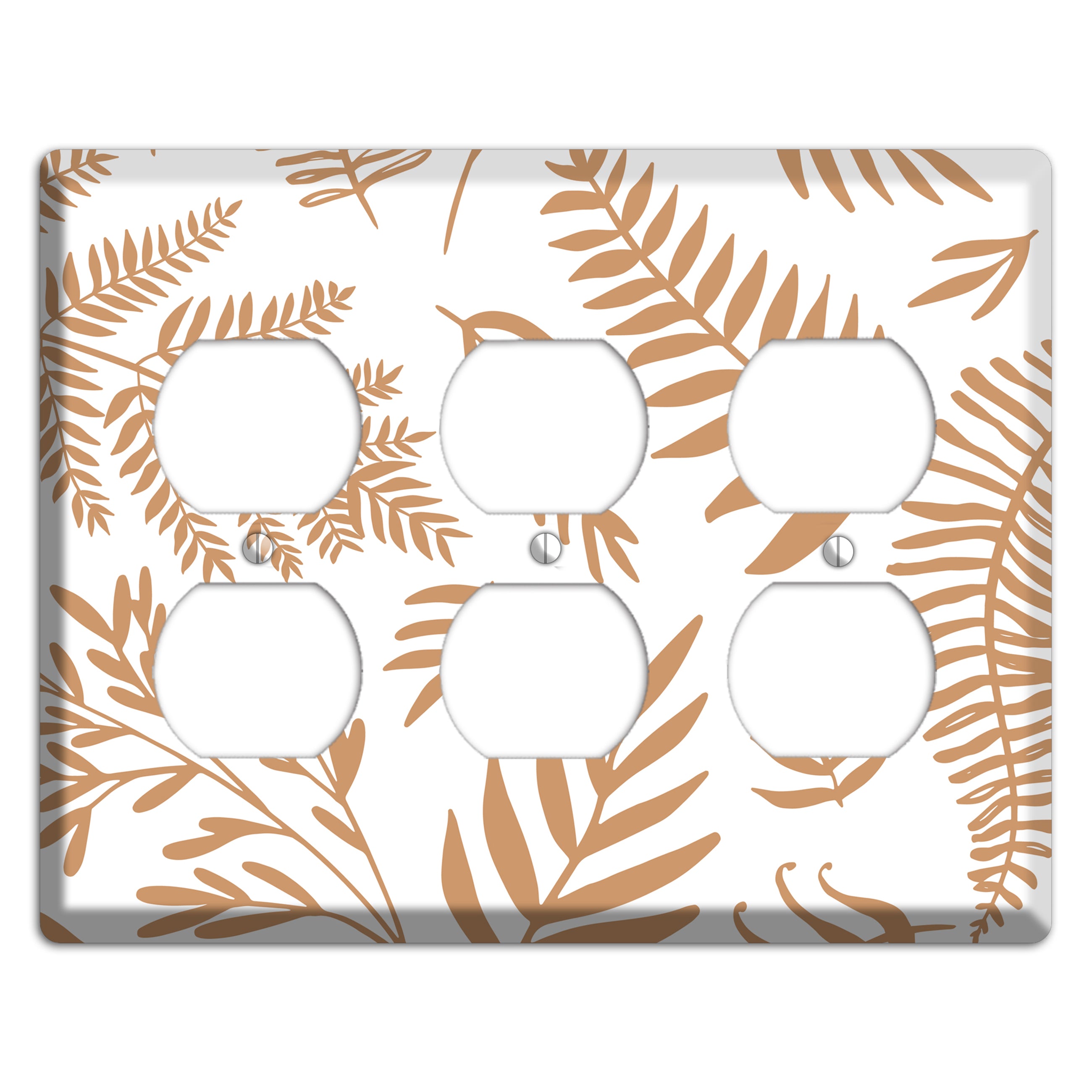 Scattered Fronds 3 Duplex Wallplate