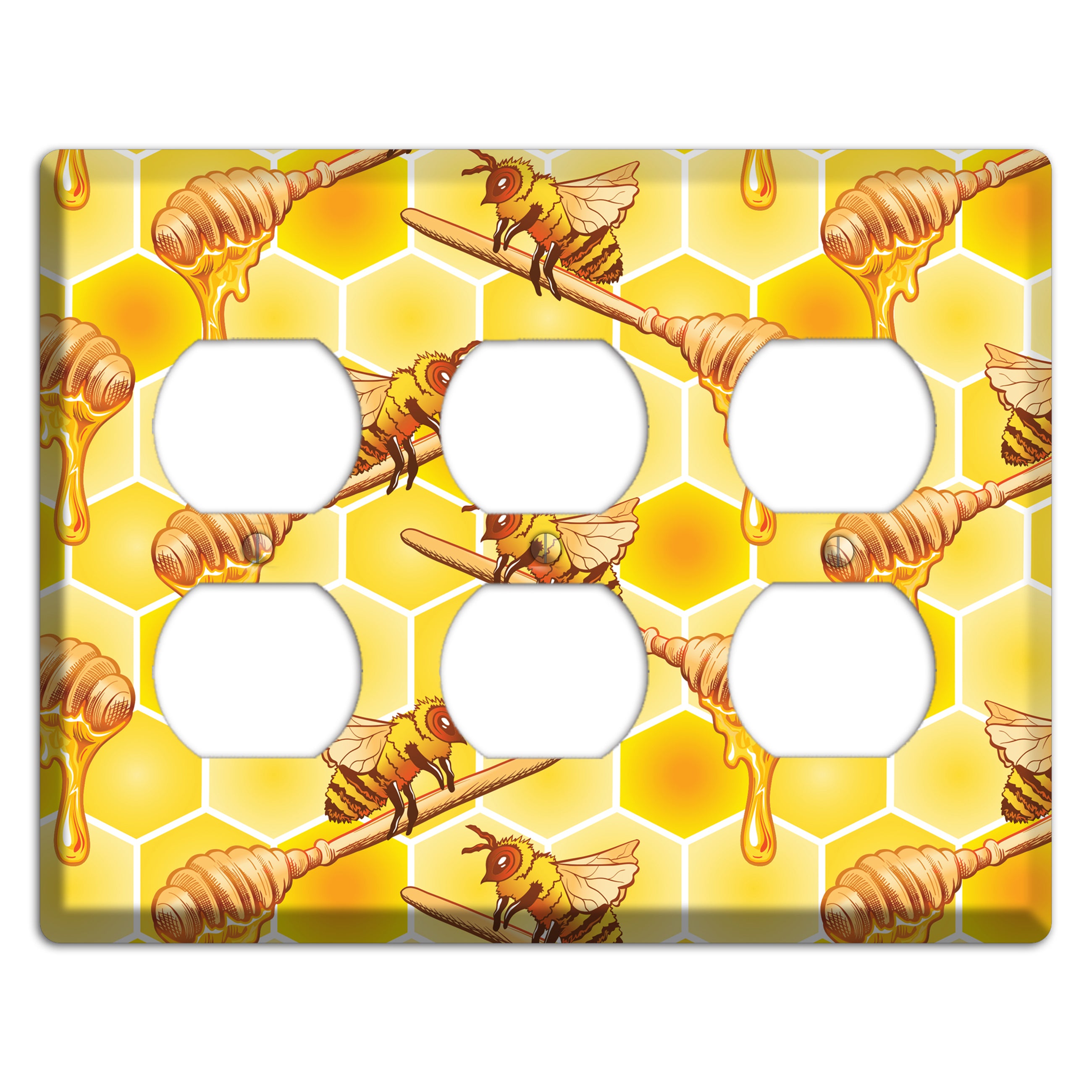 Honeyed Vigil 3 Duplex Wallplate