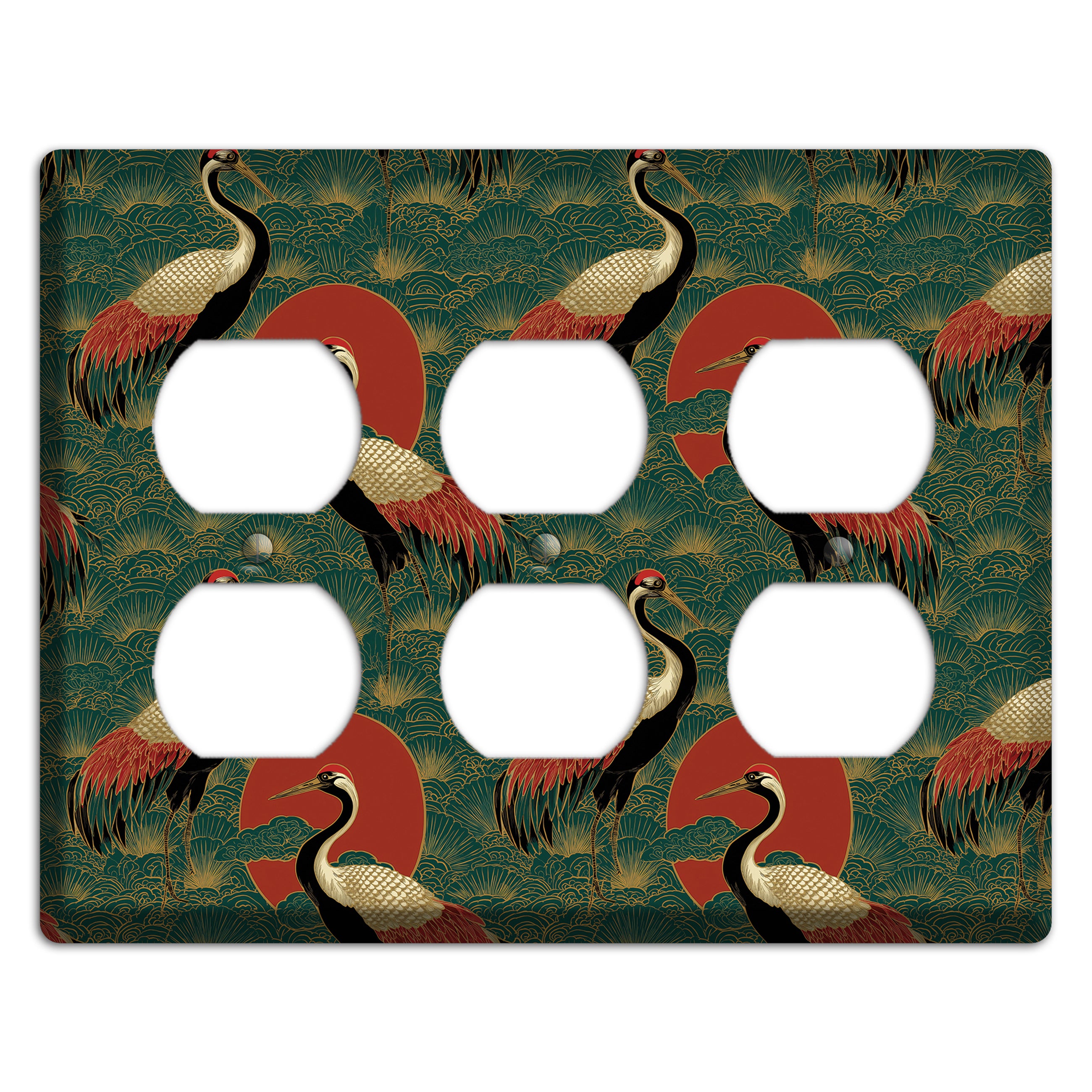 Jade Sun Sentinels 3 Duplex Wallplate