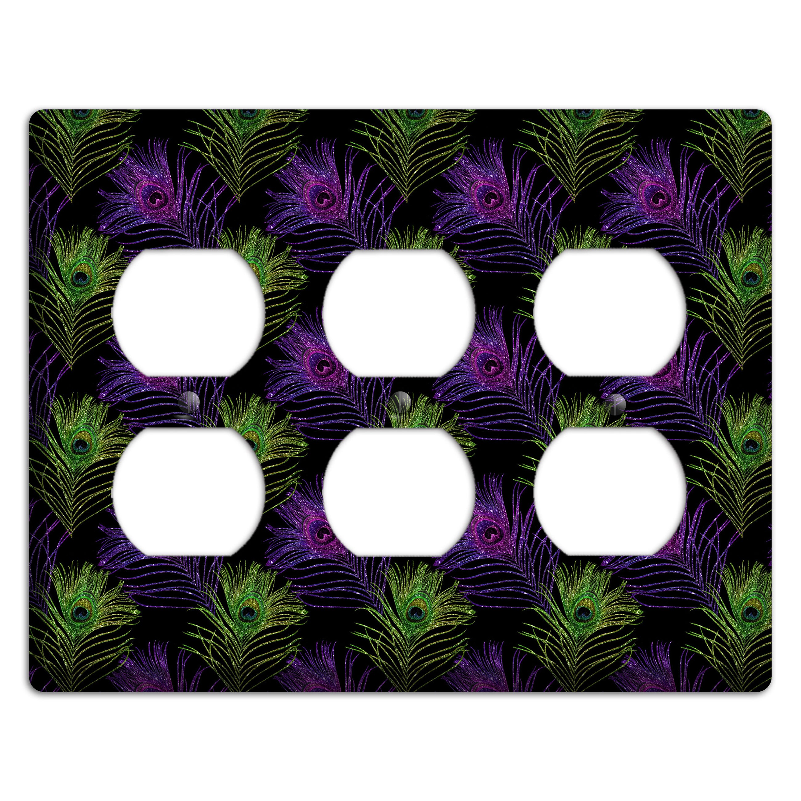Feathers of the Fête 3 Duplex Wallplate