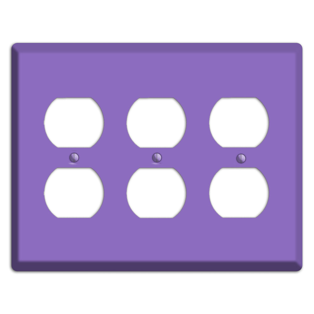 Baxter Violet Bloom 3 Duplex Wallplate
