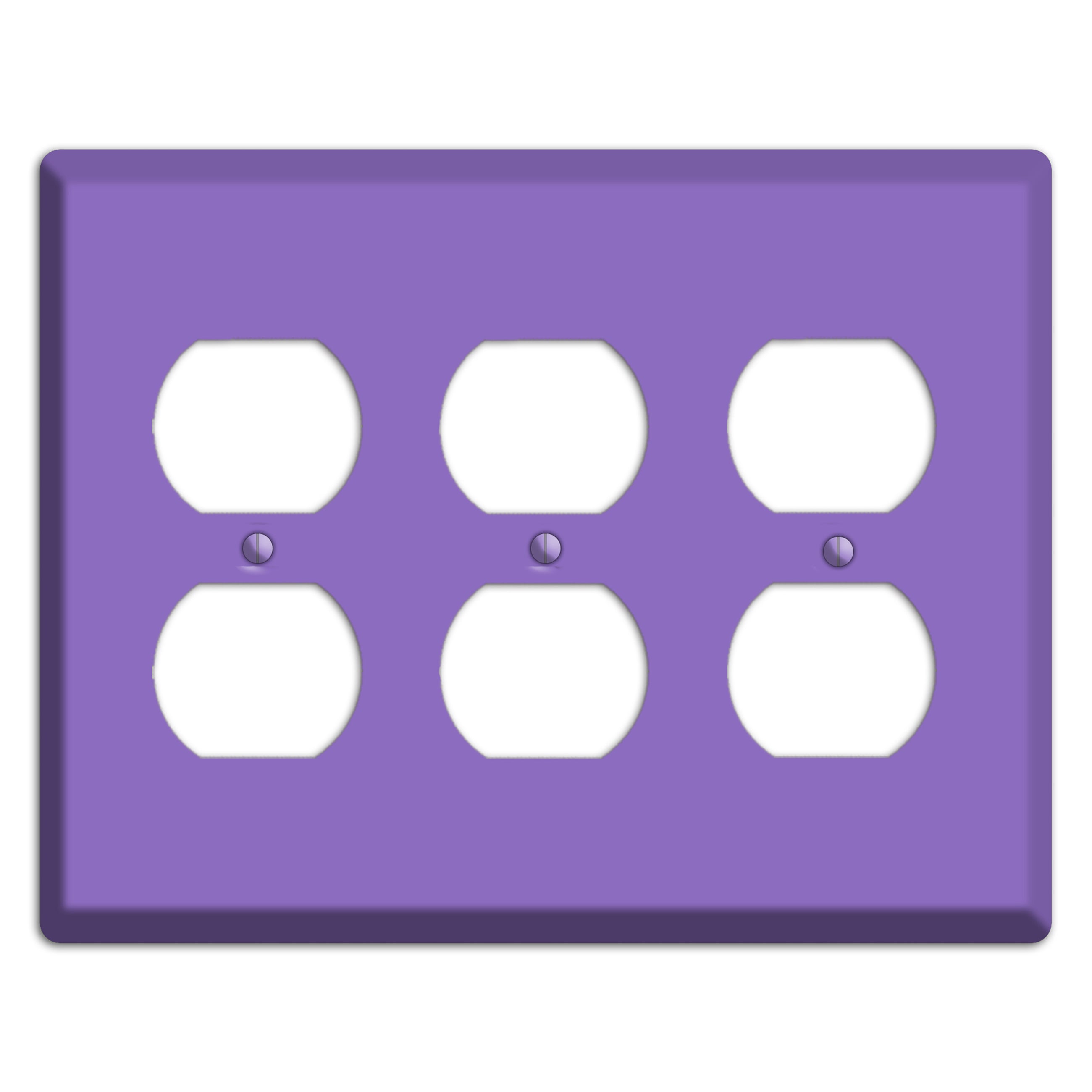 Baxter Violet Bloom 3 Duplex Wallplate