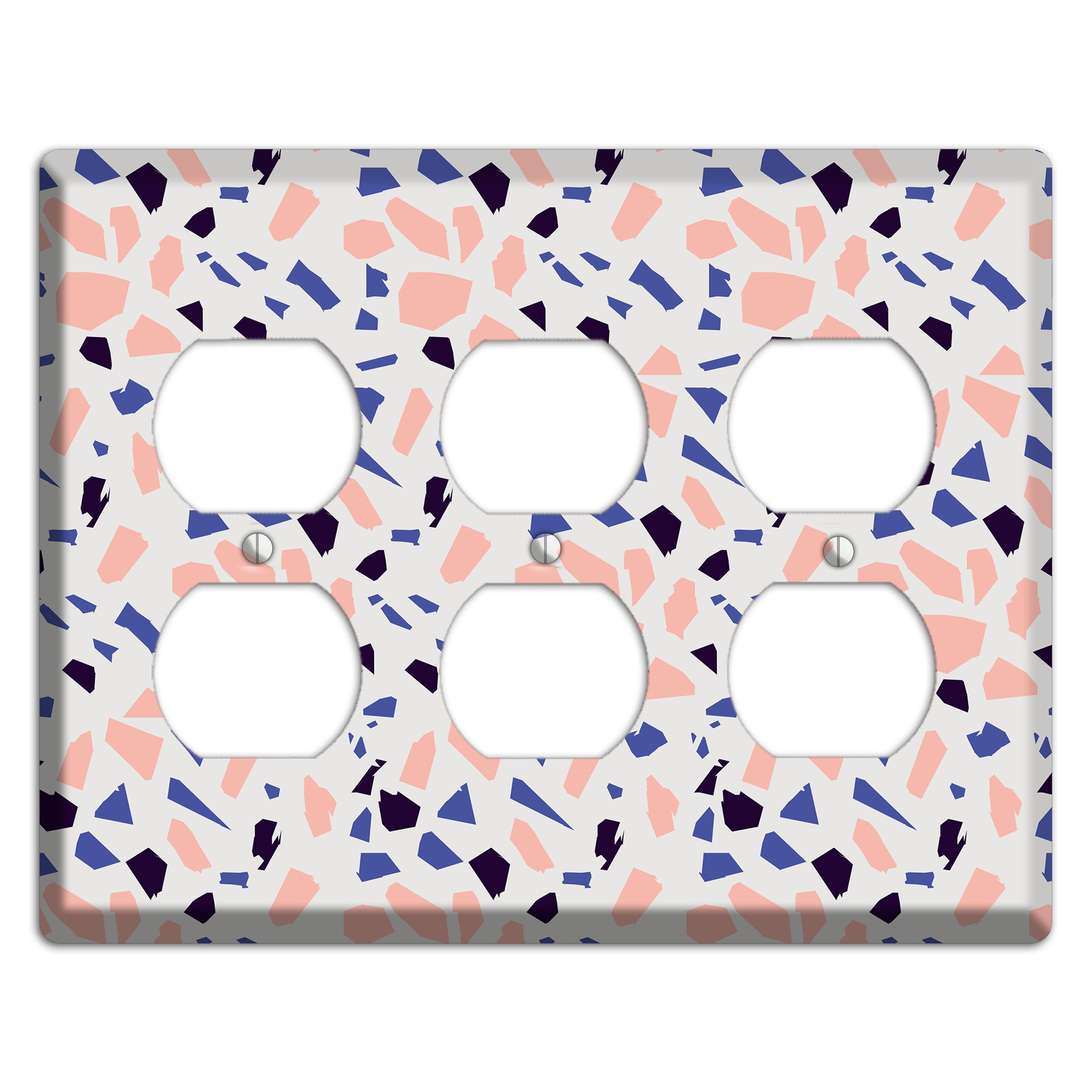 Coral Indigo Burst 3 Duplex Wallplate