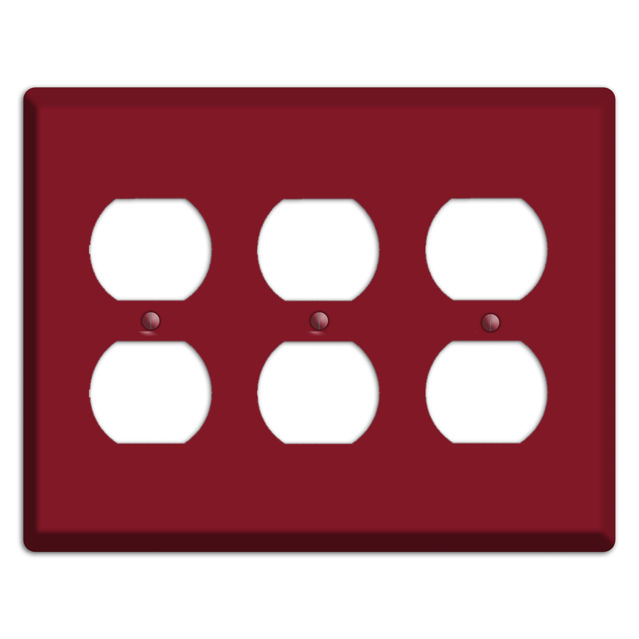 Baxter Burgundy Wine 3 Duplex Wallplate