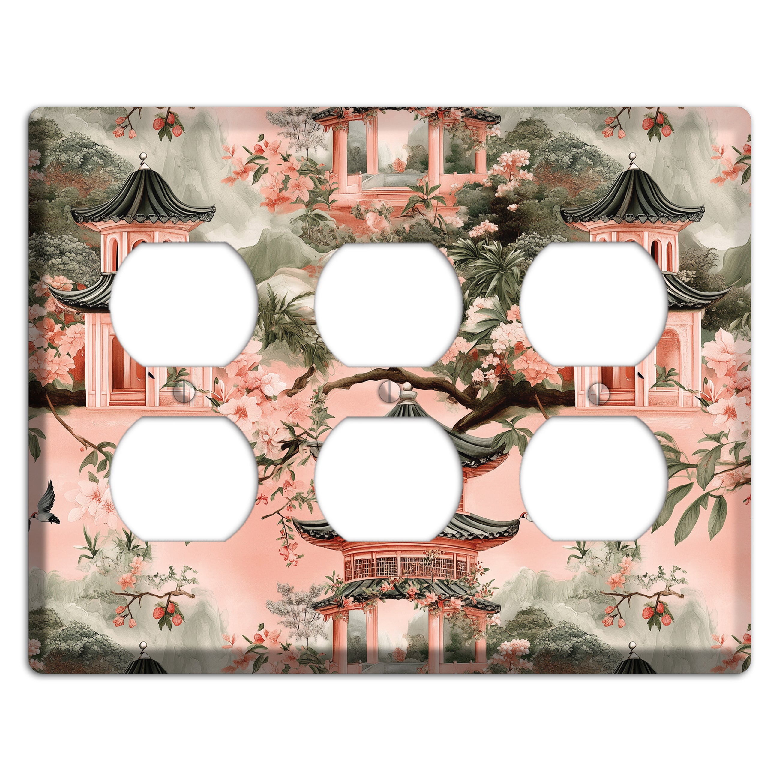 Pagoda & Plum 3 Duplex Wallplate