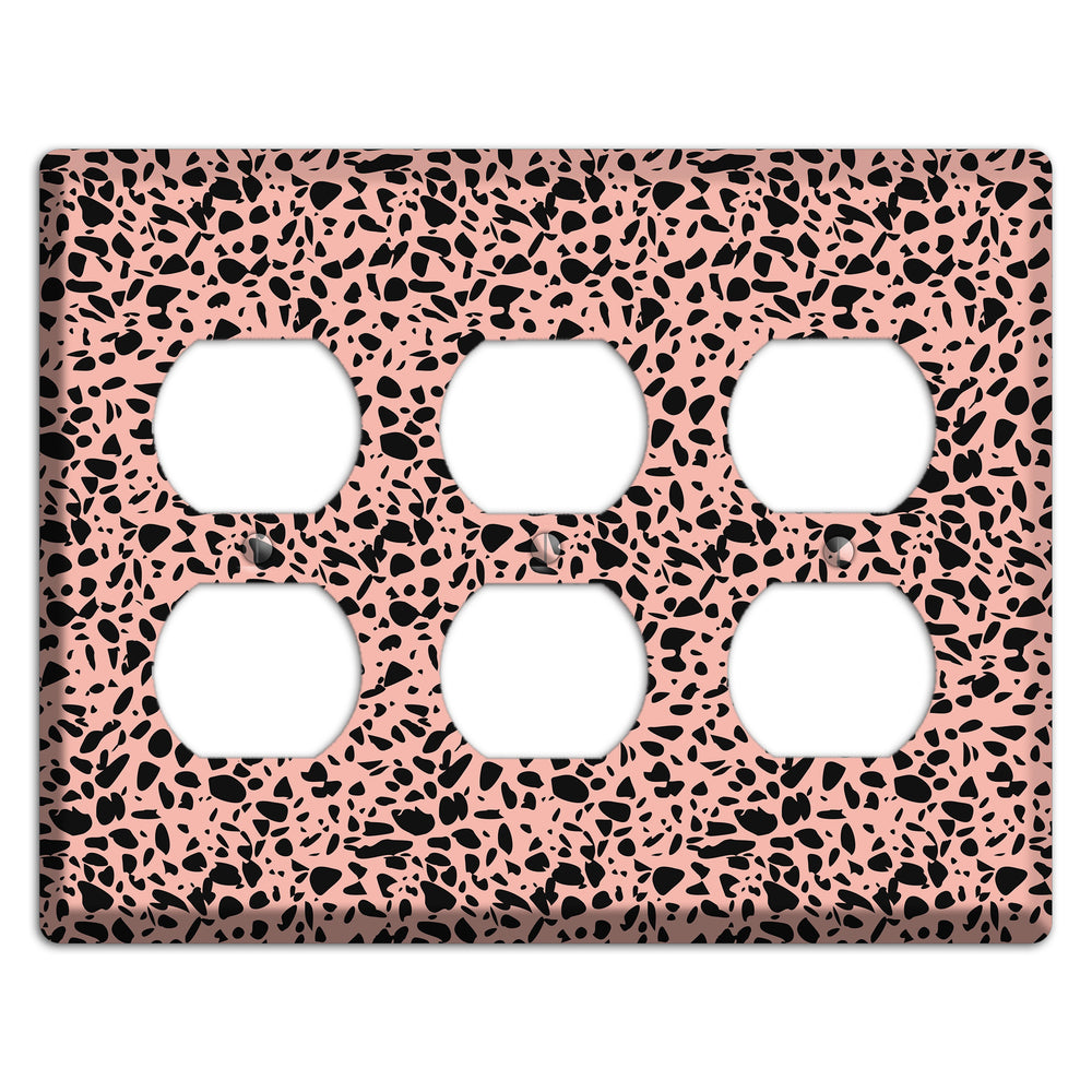 Blush Static 3 Duplex Wallplate