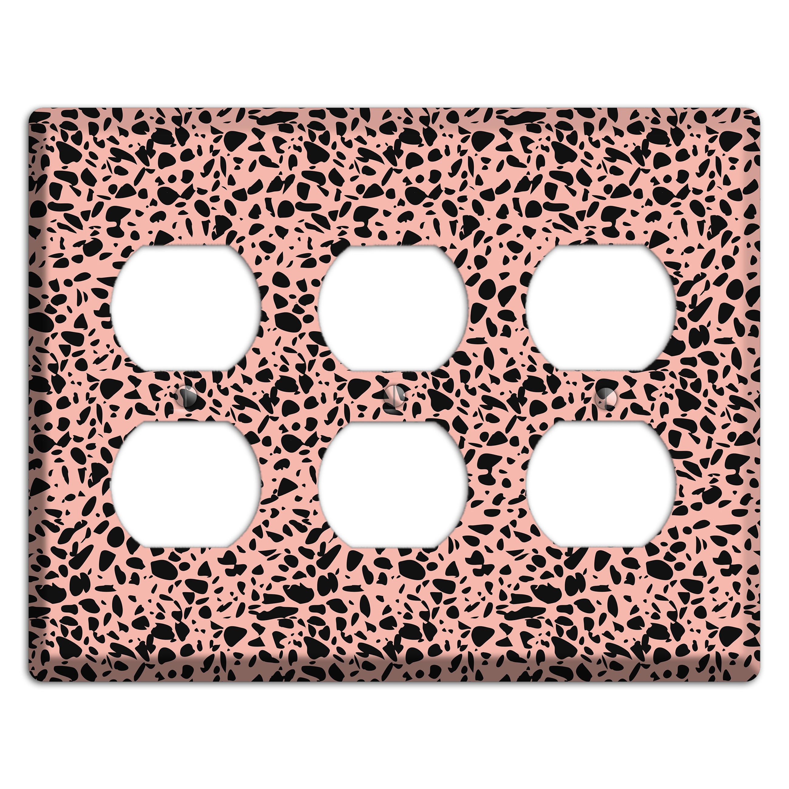 Blush Static 3 Duplex Wallplate