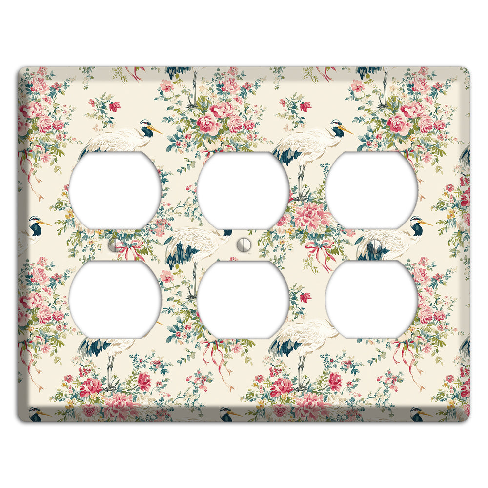 Blossom & Crane 3 Duplex Wallplate