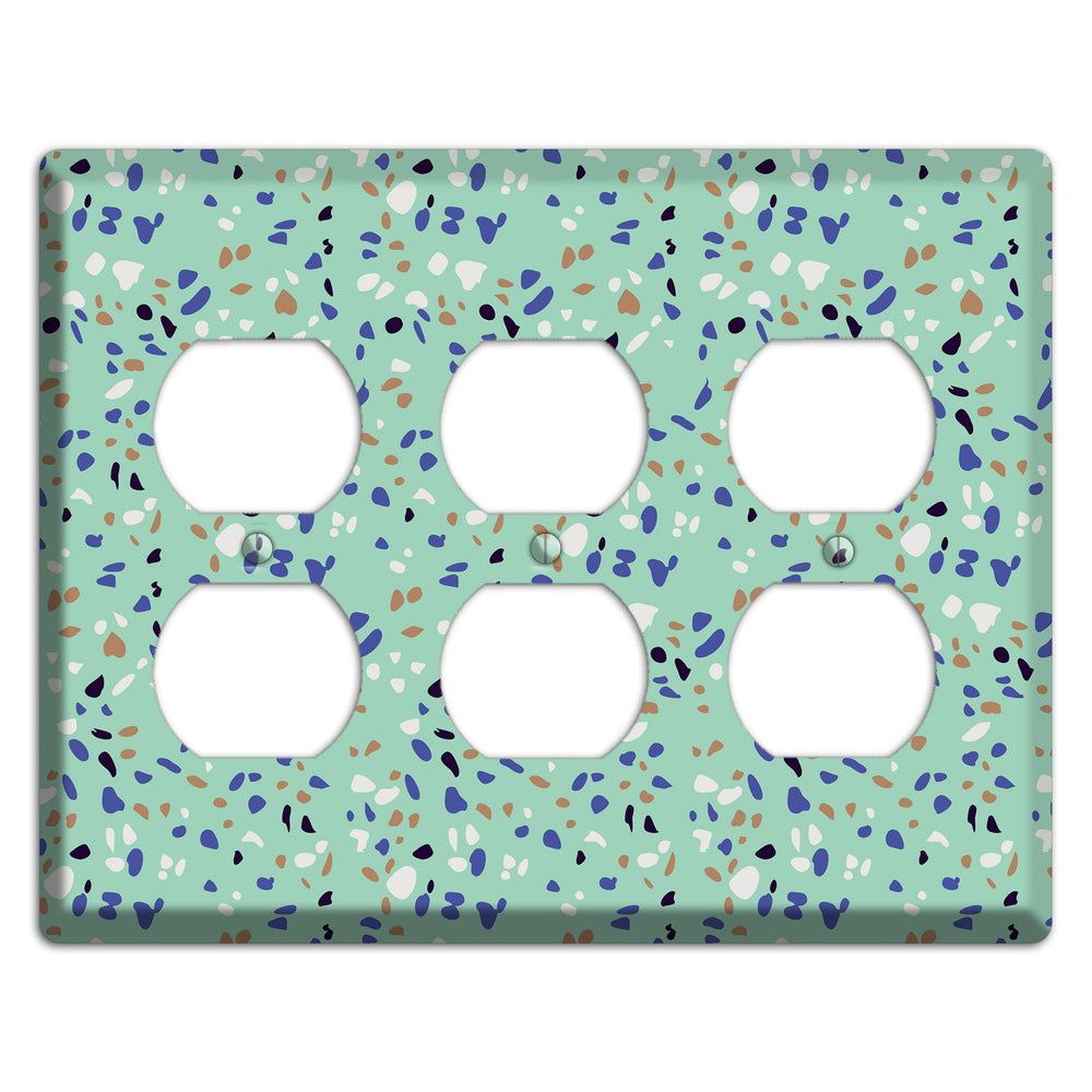 Sea Breeze Confetti 3 Duplex Wallplate