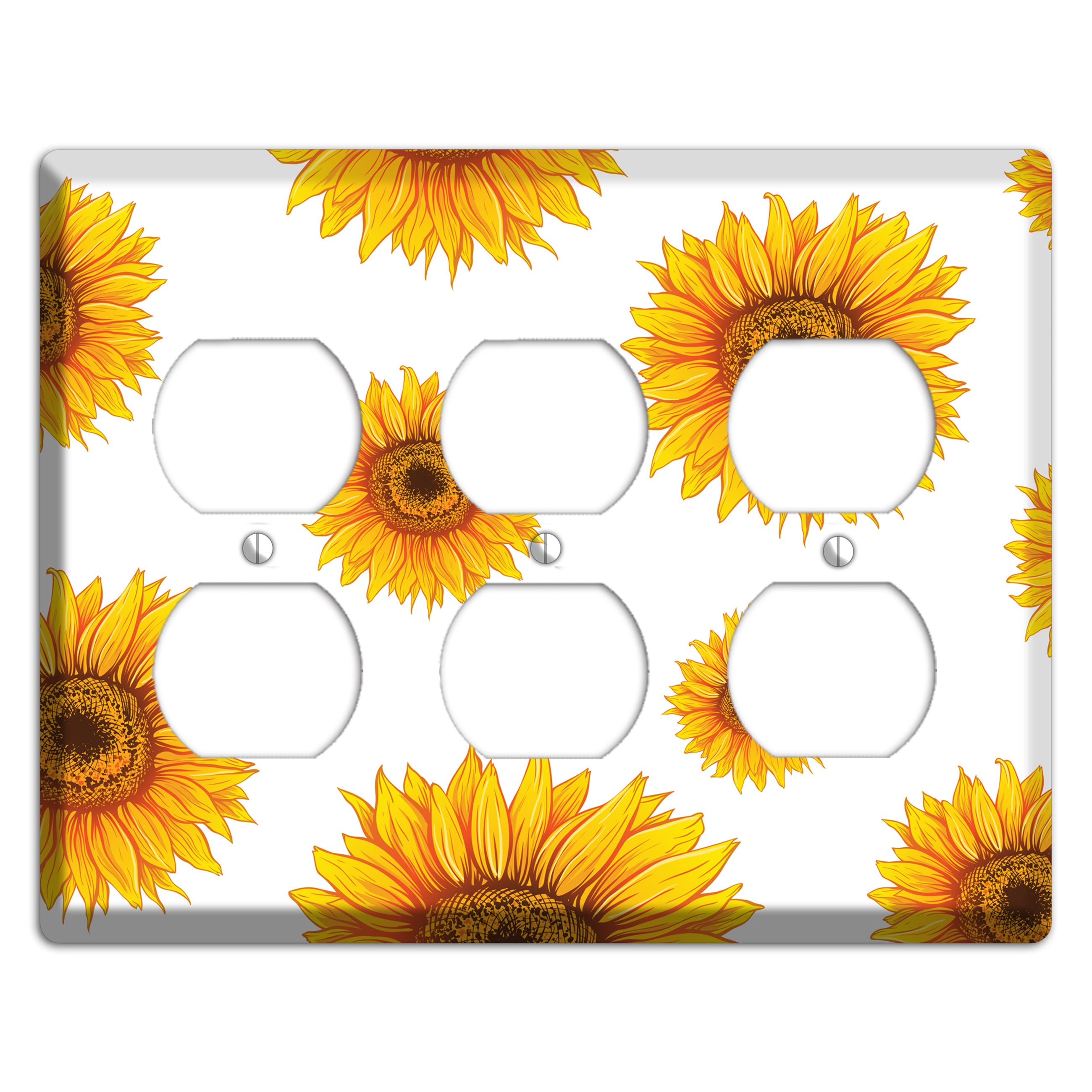 Solar Bloom Scatter 3 Duplex Wallplate