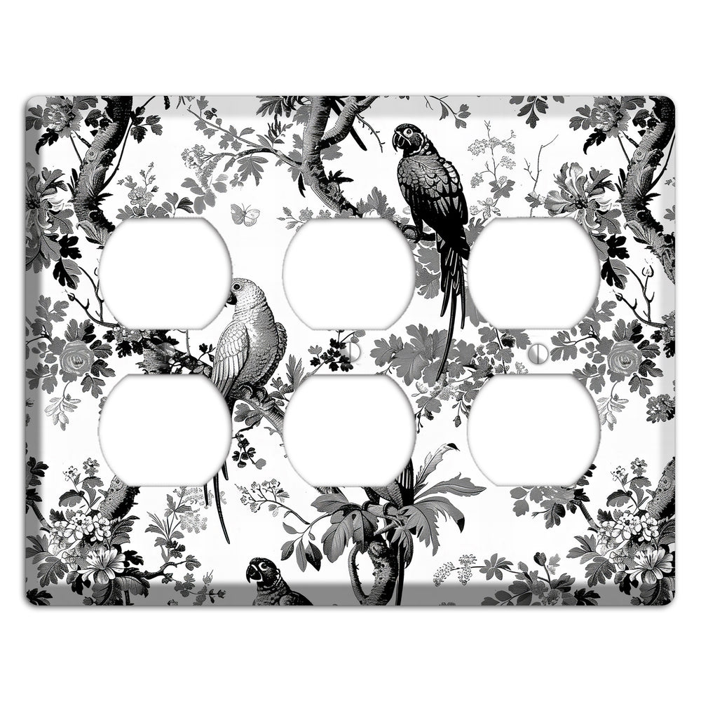 Parlor of Parrots 3 Duplex Wallplate