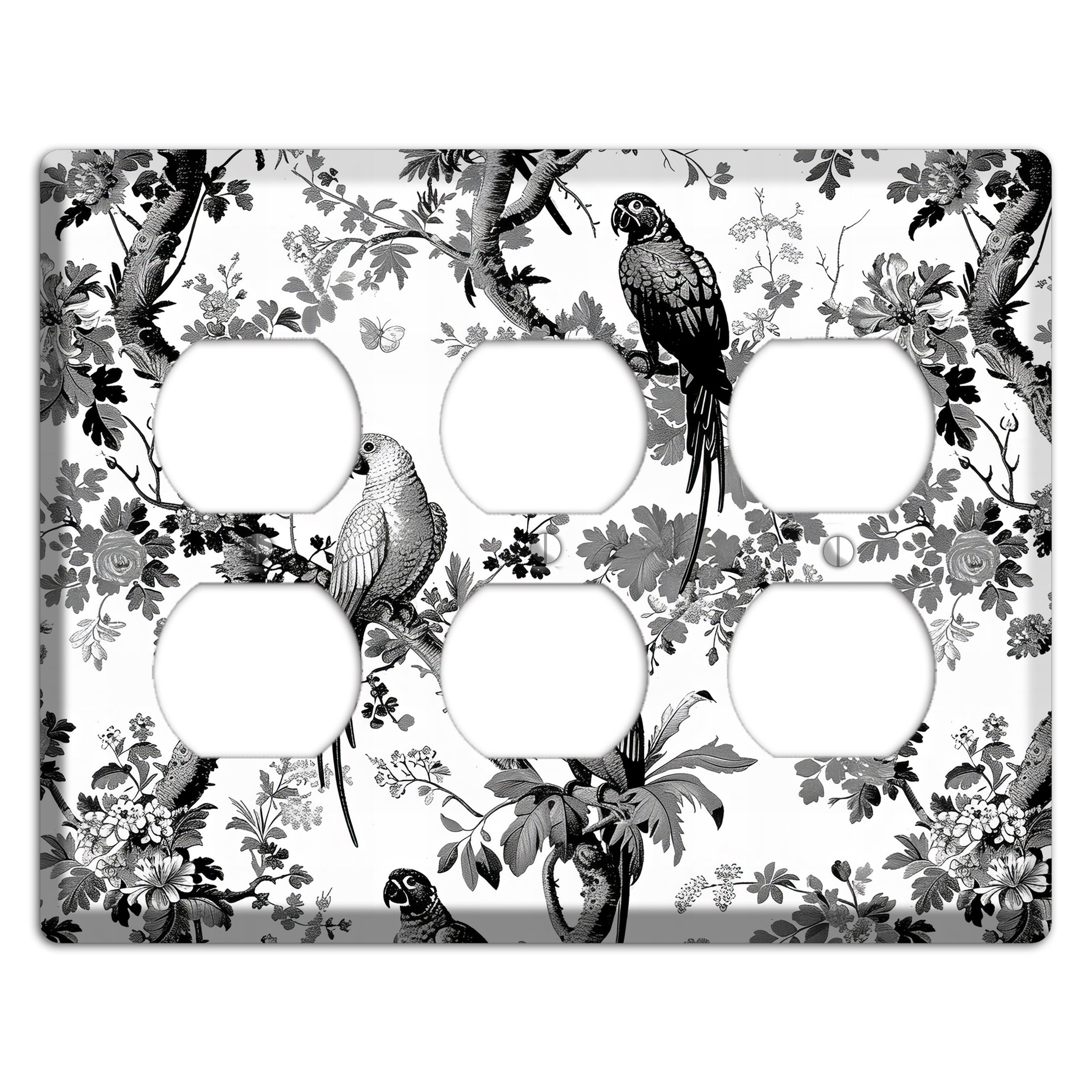 Parlor of Parrots 3 Duplex Wallplate