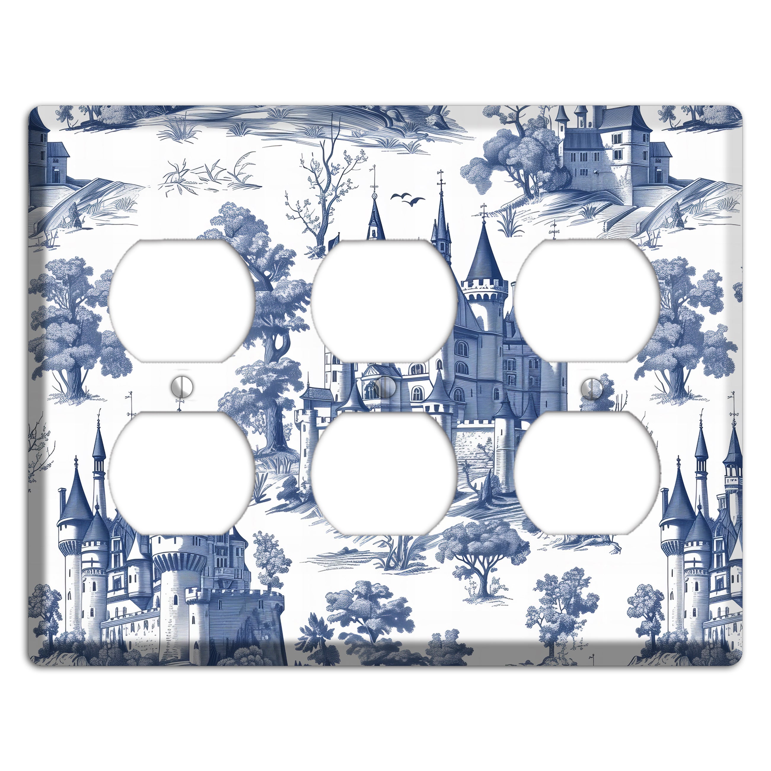 Fortress & Fog 3 Duplex Wallplate