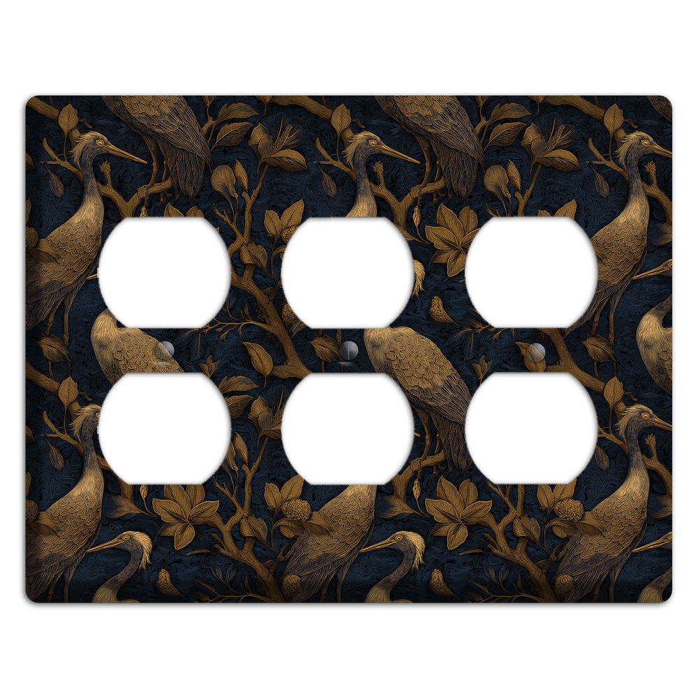 Gilded Heron Dusk 3 Duplex Wallplate