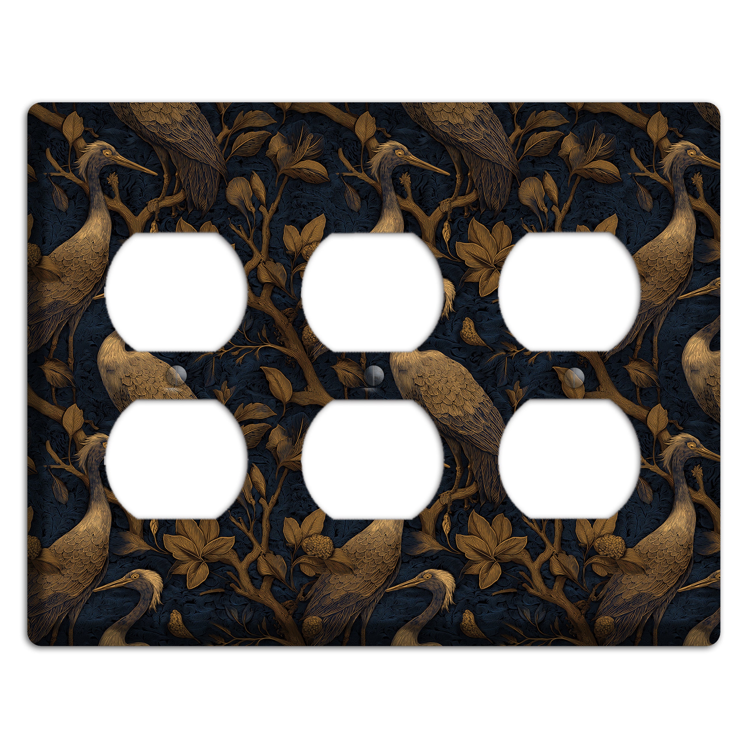 Gilded Heron Dusk 3 Duplex Wallplate