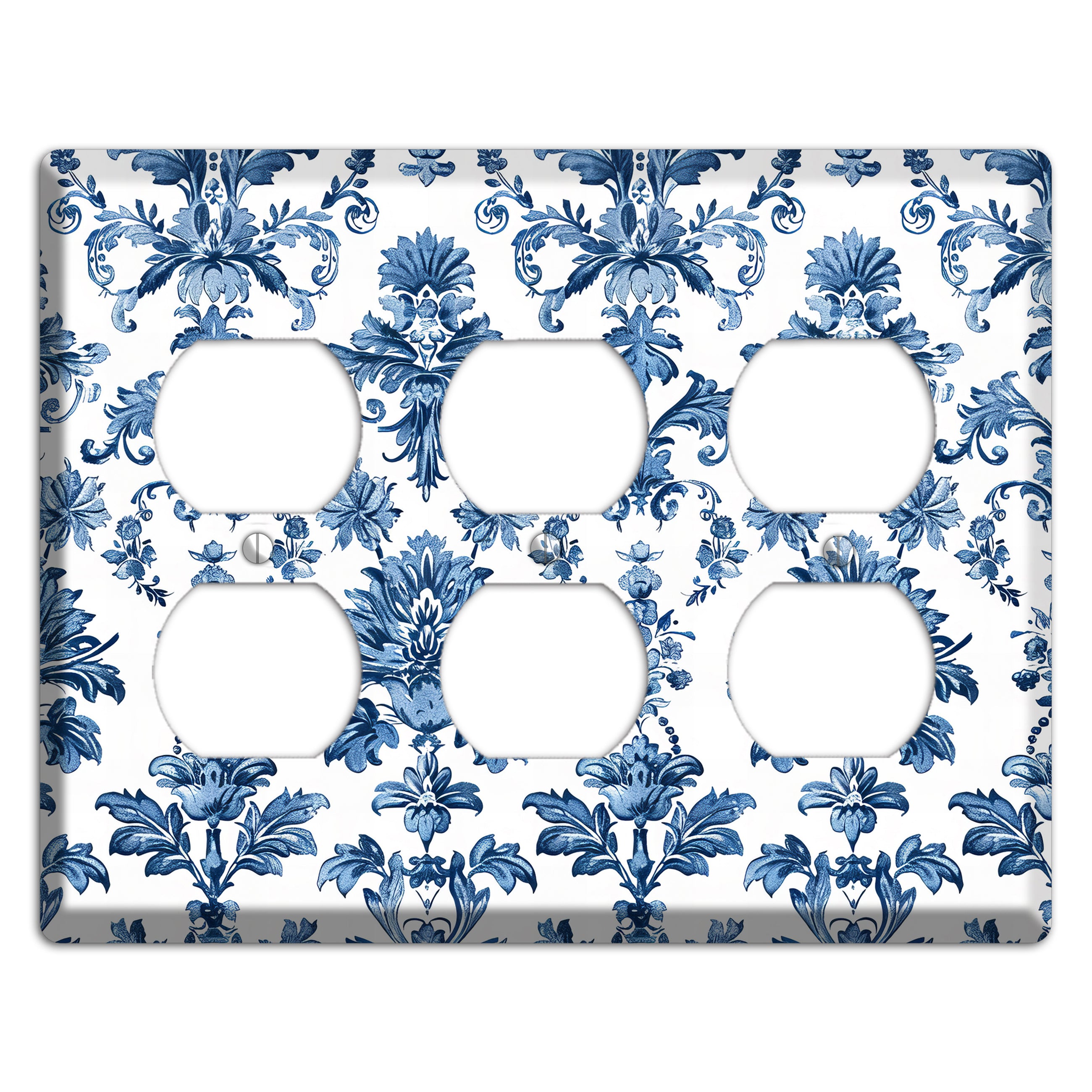 Damask Reverie 3 Duplex Wallplate