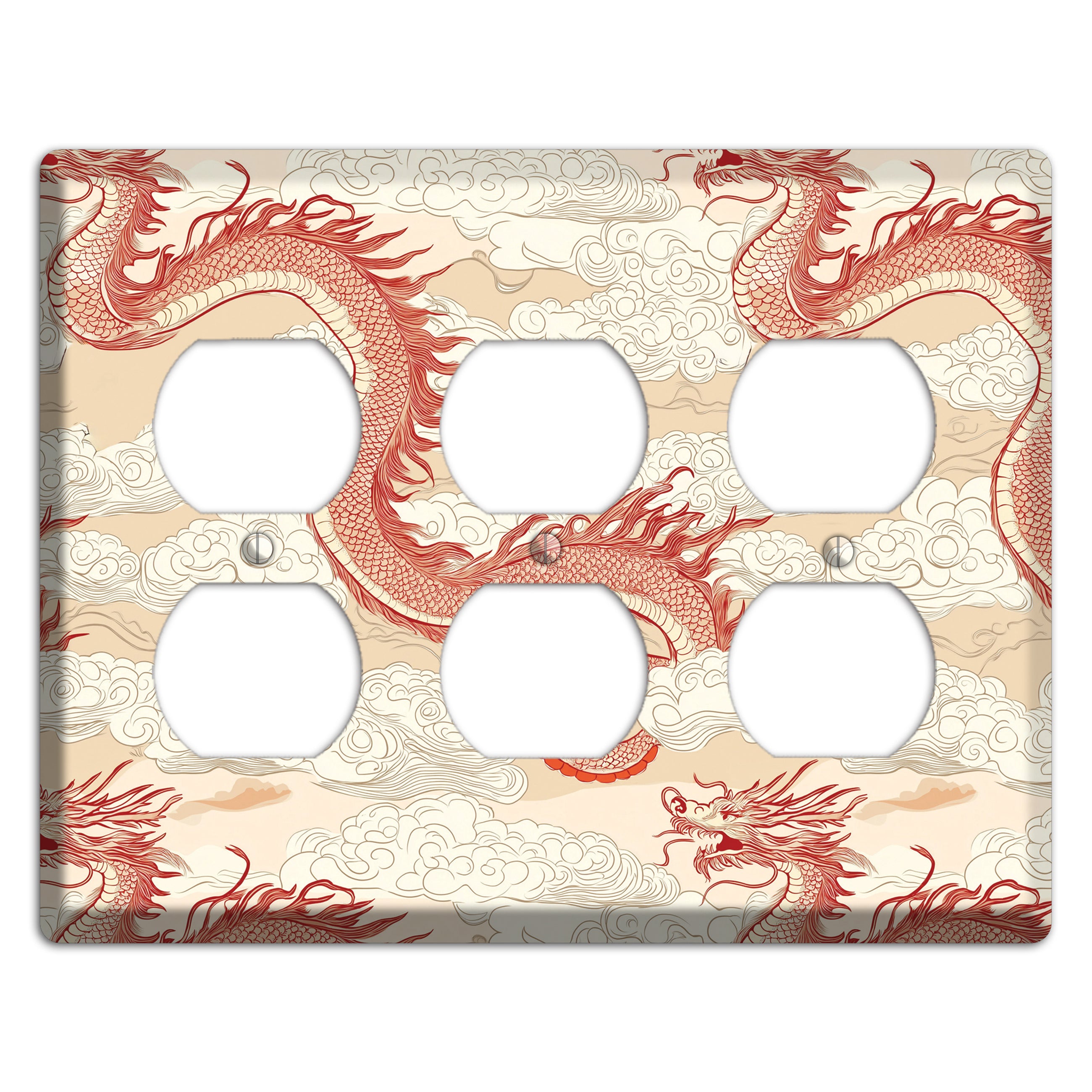 Celestial Dragon Dance 3 Duplex Wallplate